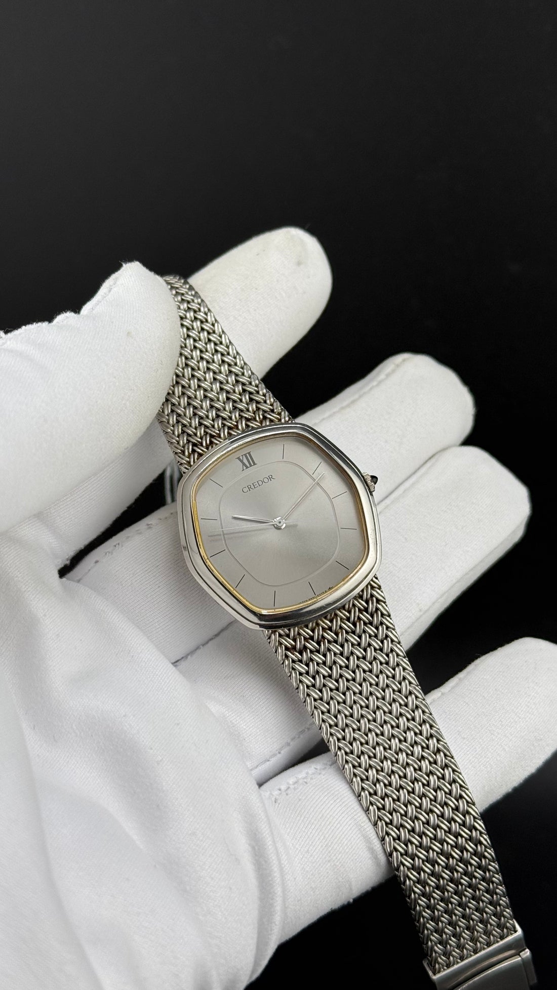 Credor – 5931-5232 Bracelet Mesh – Années 80