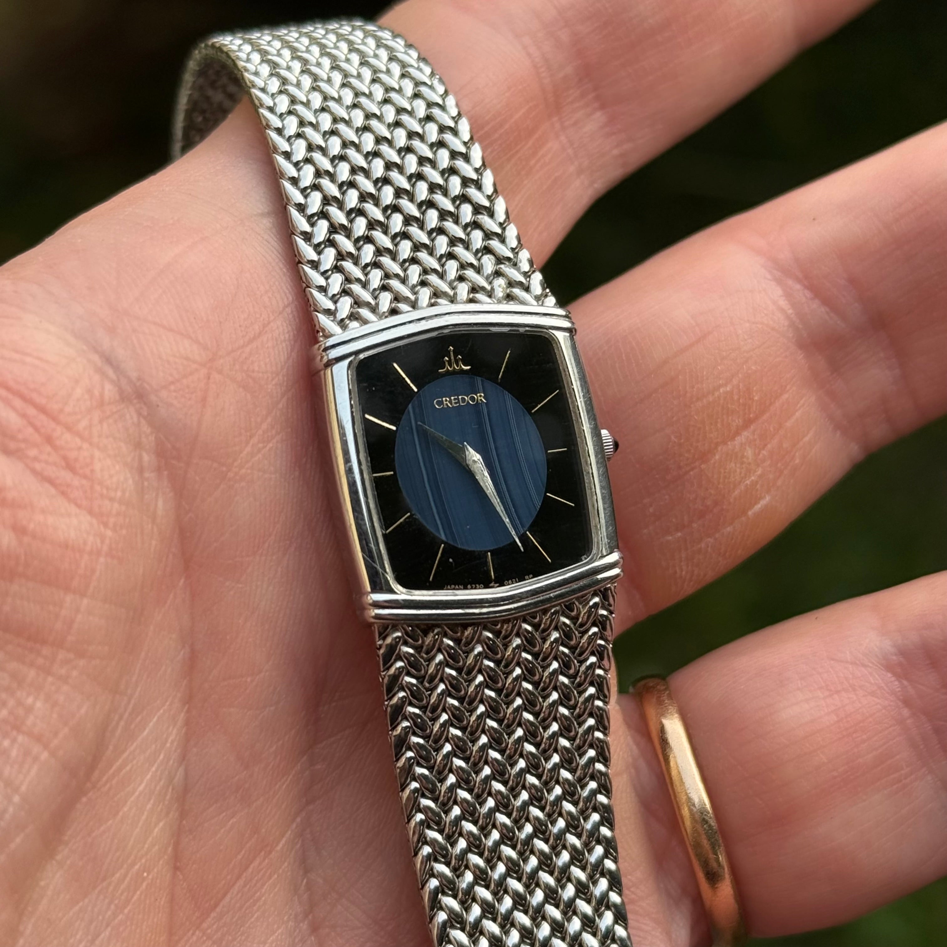 Credor - Ref 6730-5341 Opaline Blue - 1984 – Very Vintage Watches