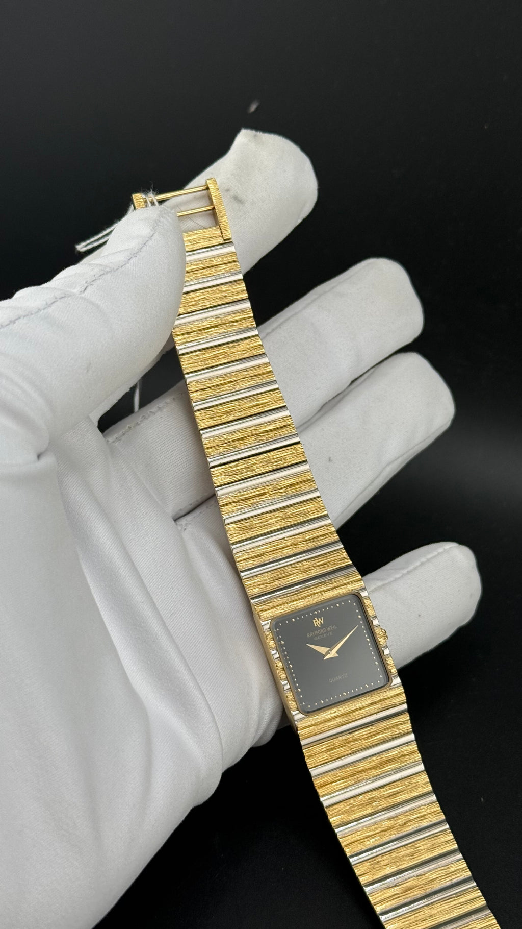 Raymond Weil – 9056 Cadran Noir – Années 80