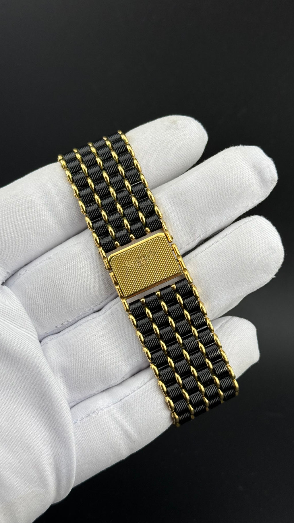 Longines – QWR Black PVD & Gold – 1980