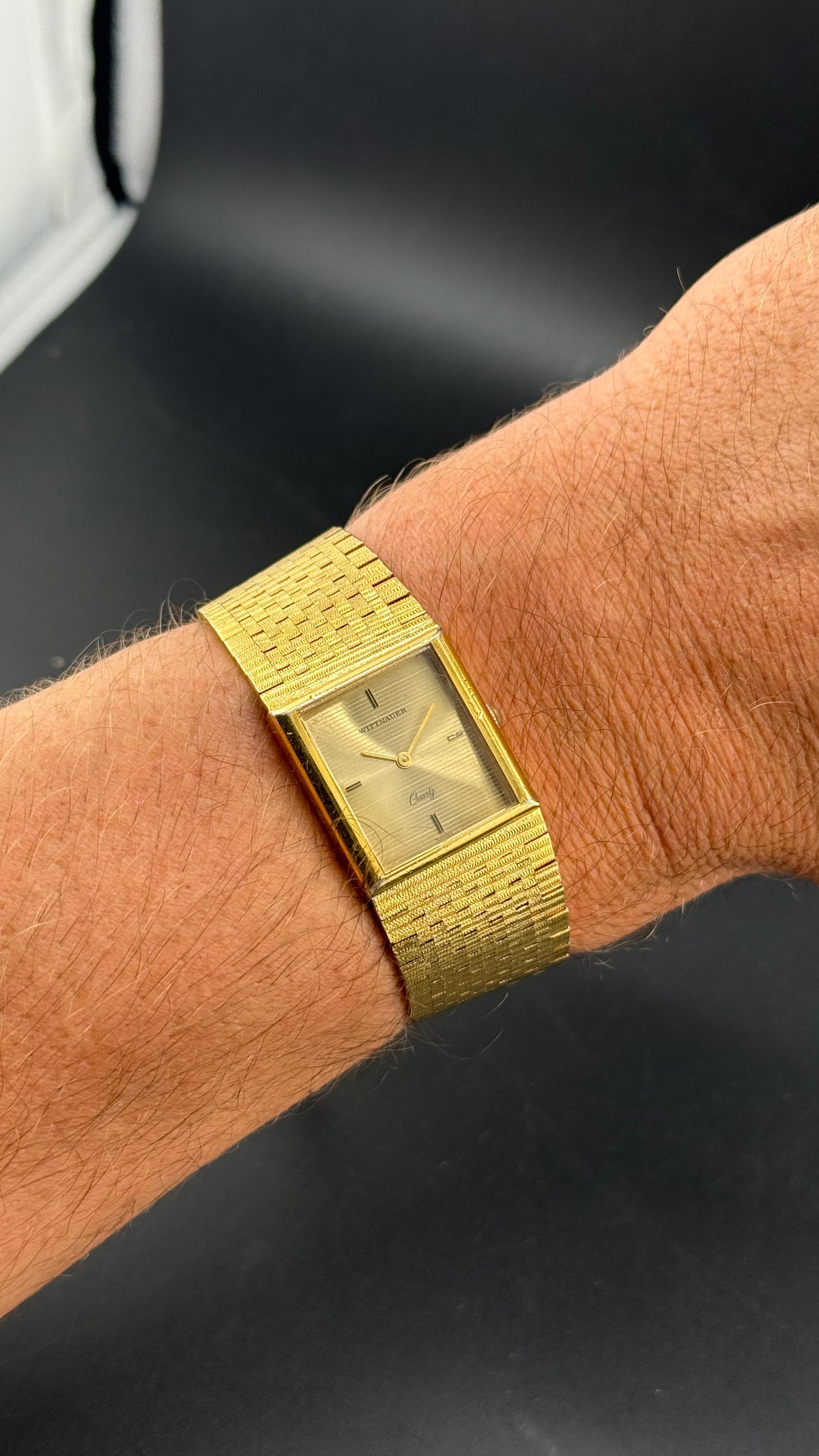 Wittnauer – Tank Or Cadran Champagne – Années 80