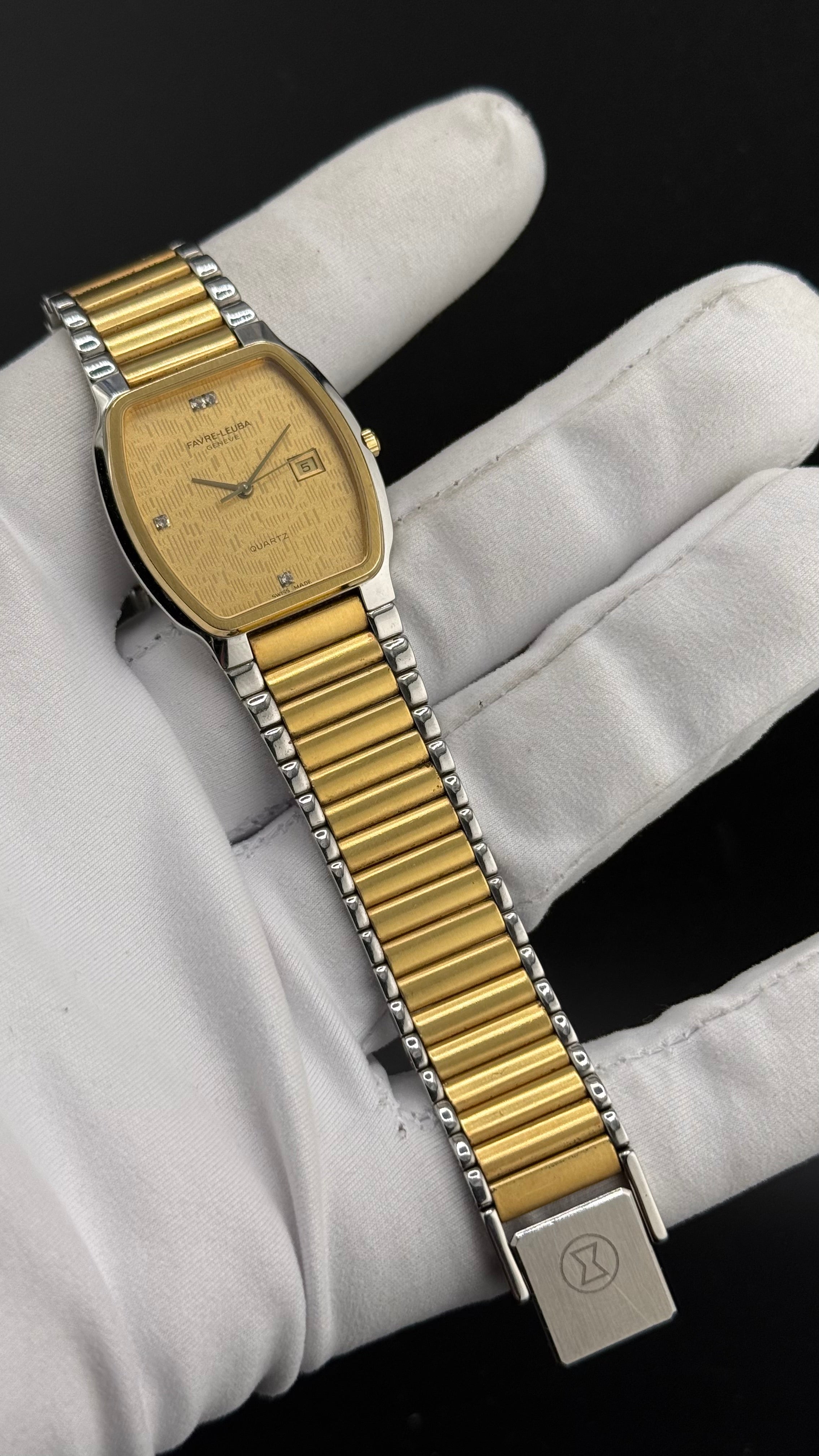 Favre-Leuba – Dress Watch Cadran Texturé 2651-53 – Années 80
