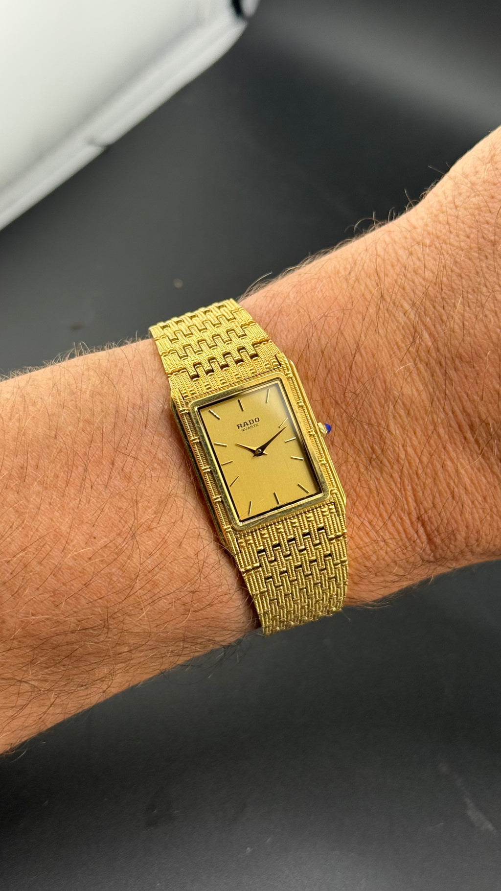 Rado – Quartz Frosted Gold 121.9027.2 – Années 80