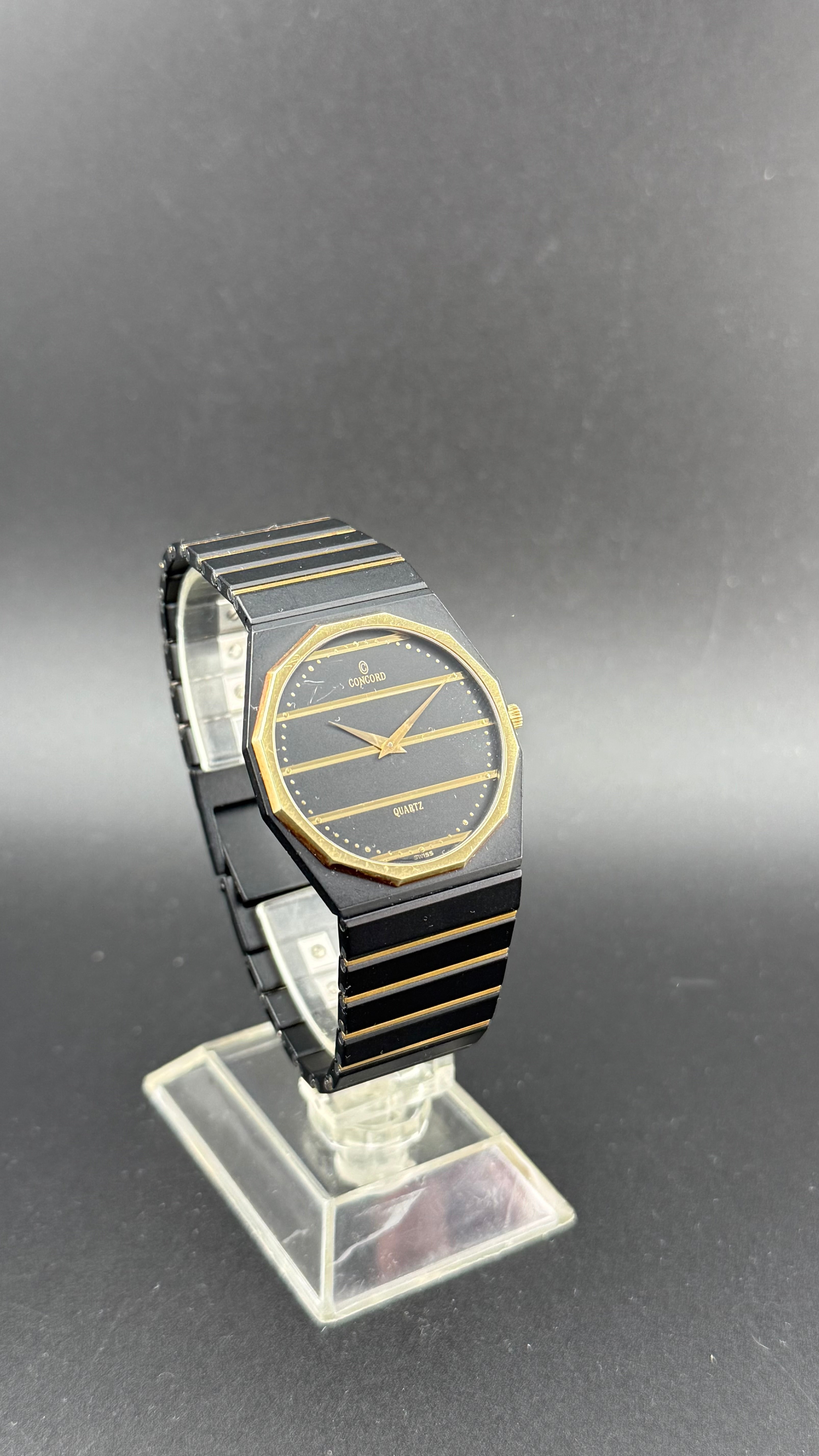 Concord – Mariner SG - PVD Noir & Or 18K – 1980s