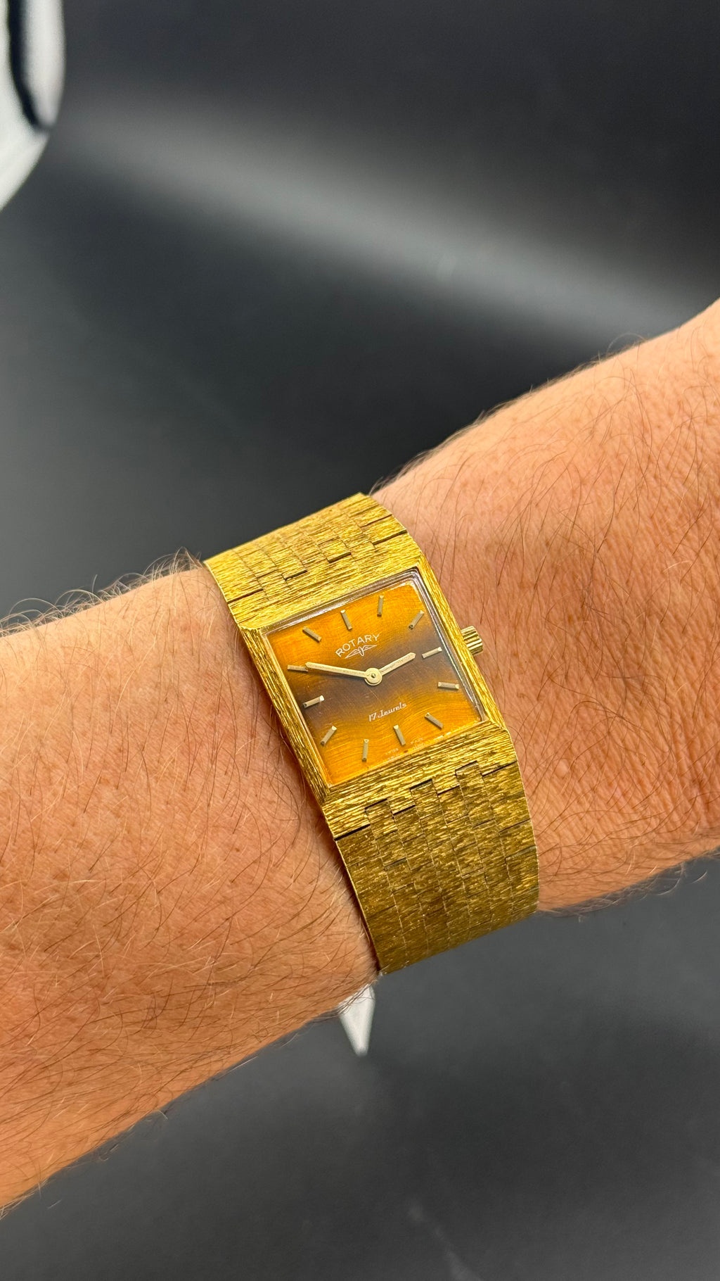 Rotary – Bark Finish Cadran Œil de Tigre – Années 80