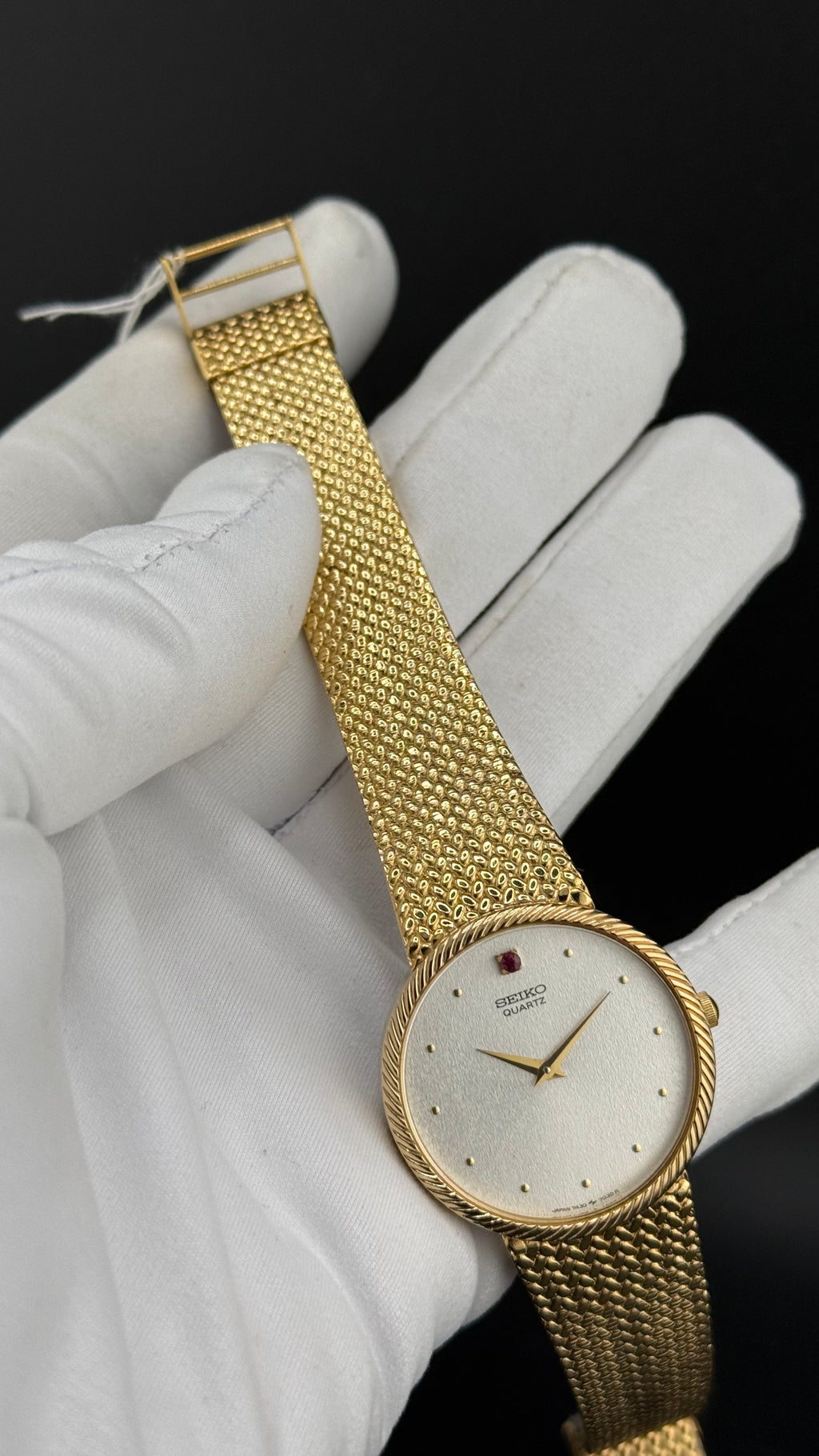 Seiko – Torsade Bracelet Intégré 7430-7010 NOS – 1983