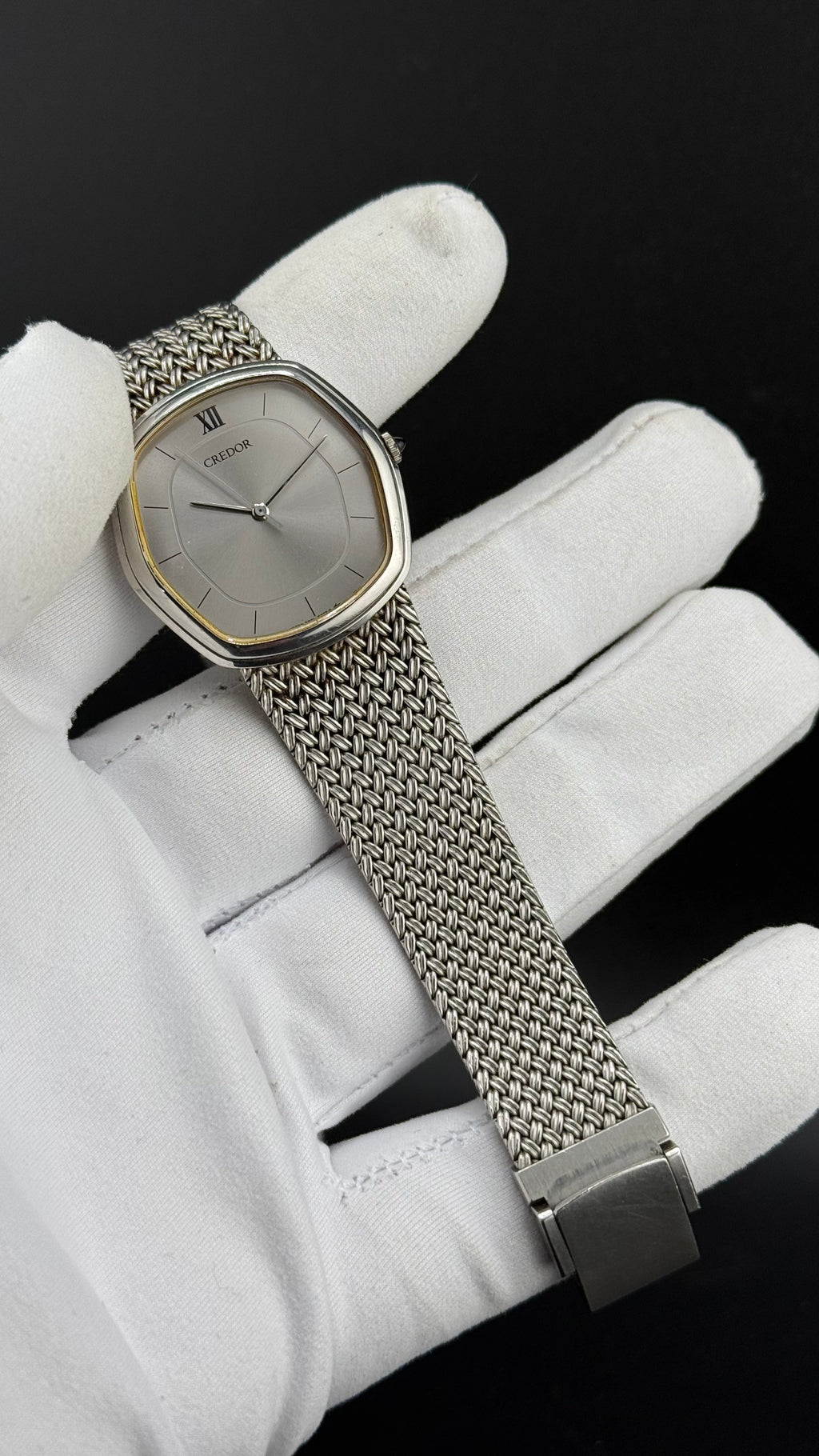 Credor – 5931-5232 Bracelet Mesh – Années 80