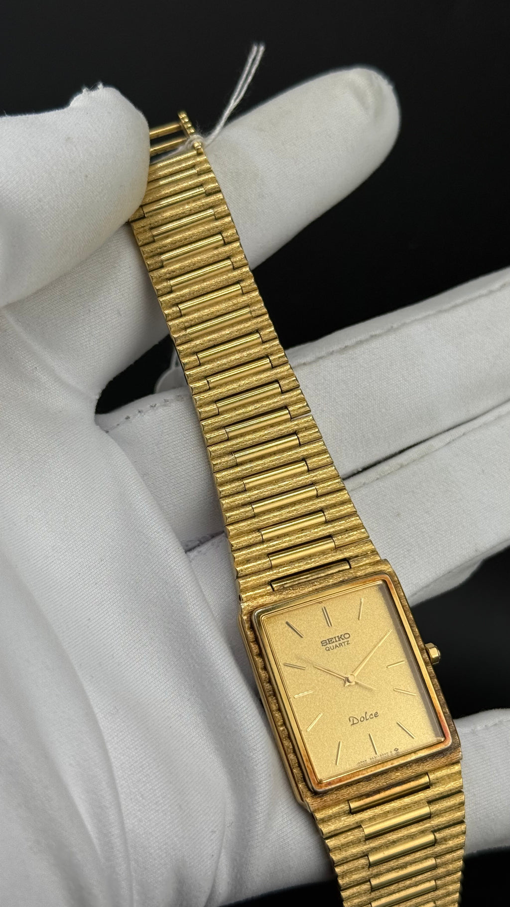 Seiko Dolce 9531-5040 bamboo plaqué or 1985