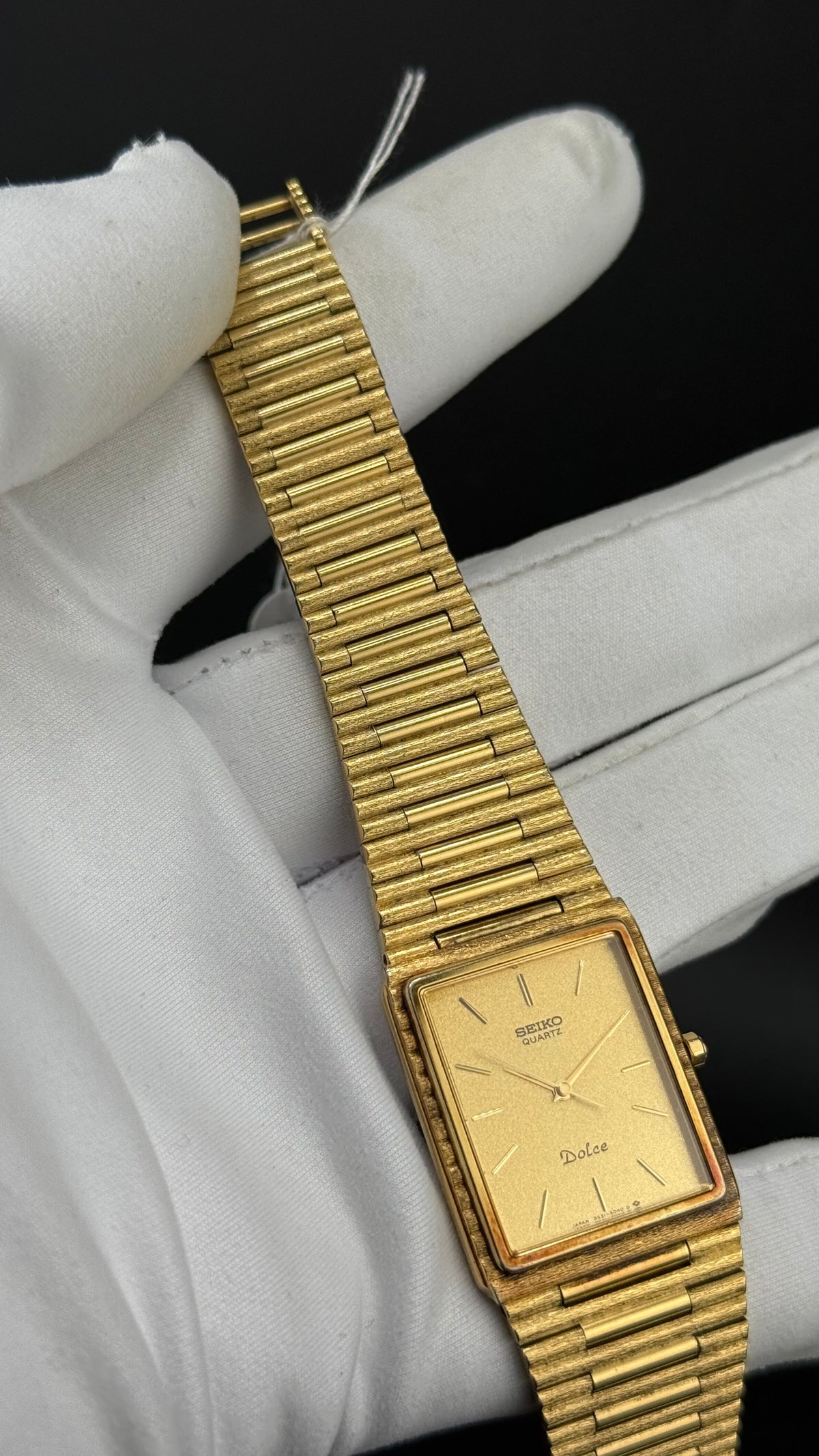 Seiko Dolce 9531-5040 bamboo plaqué or 1985