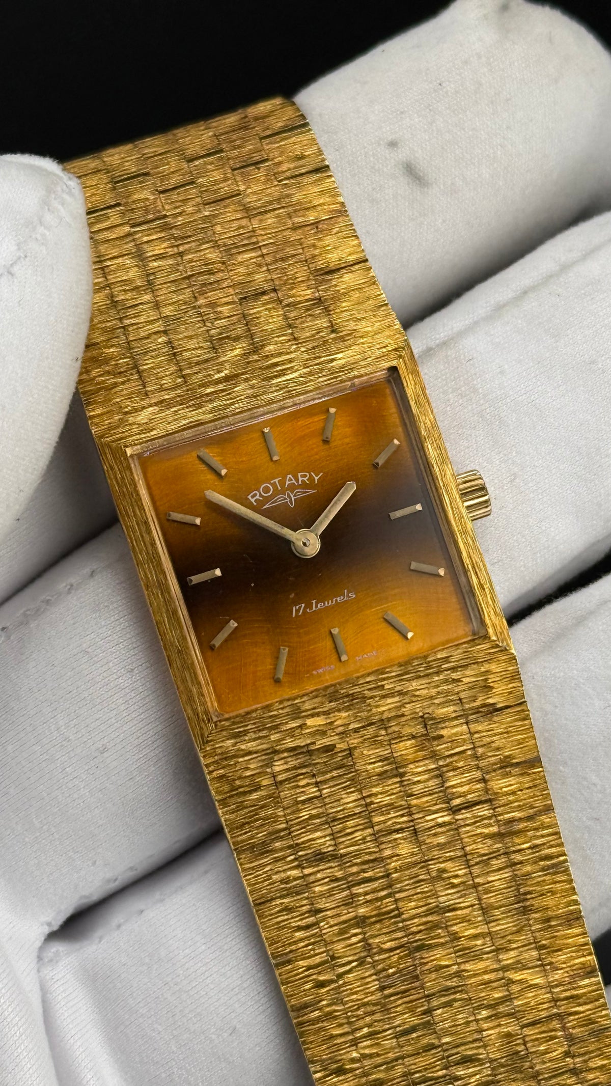 Rotary – Bark Finish Cadran Œil de Tigre – Années 80