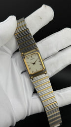 Seiko Lassale Tank extra plate bi-ton