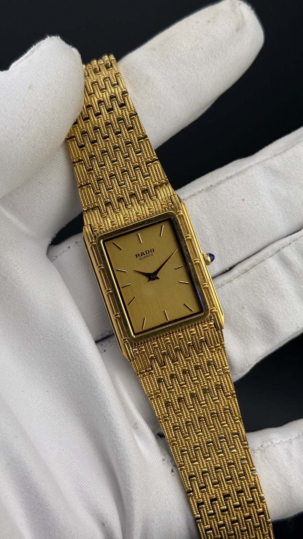 Rado – Quartz Frosted Gold 121.9027.2 – Années 80
