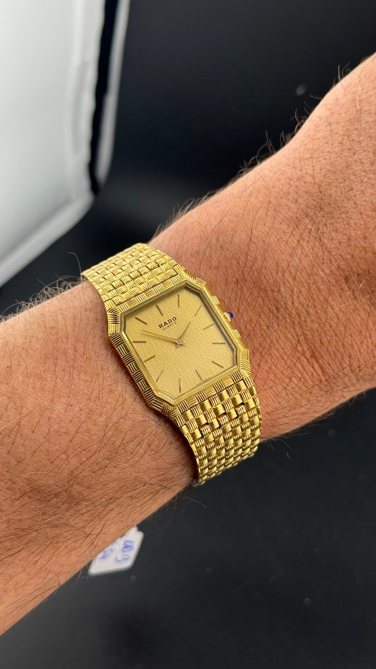 Rado – Octogone Basket Weave 121.9529.2 – Années 80