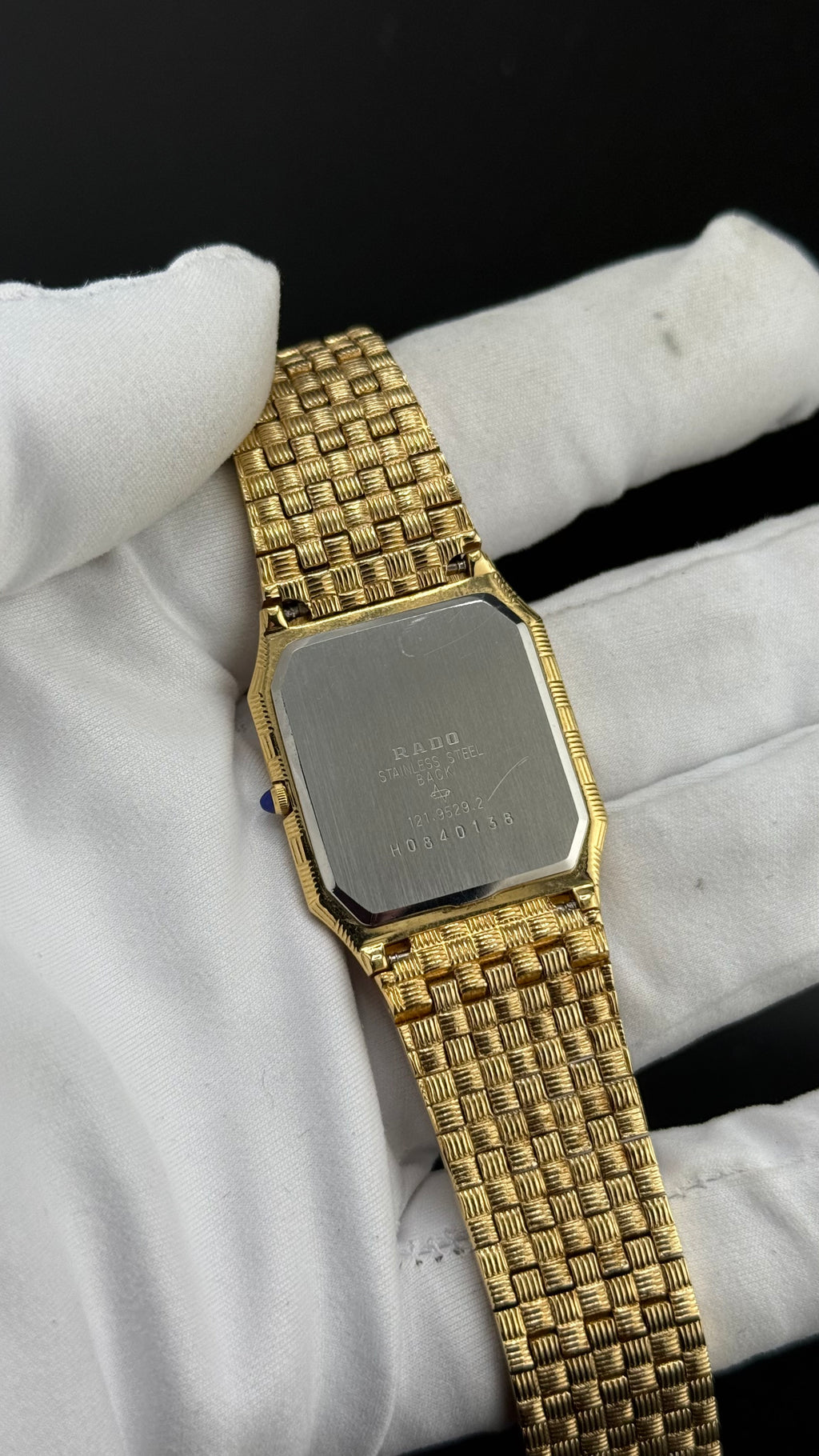 Rado – Octogone Basket Weave 121.9529.2 – Années 80