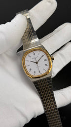 Favre-Leuba bracelet intégré two-tone réf 458