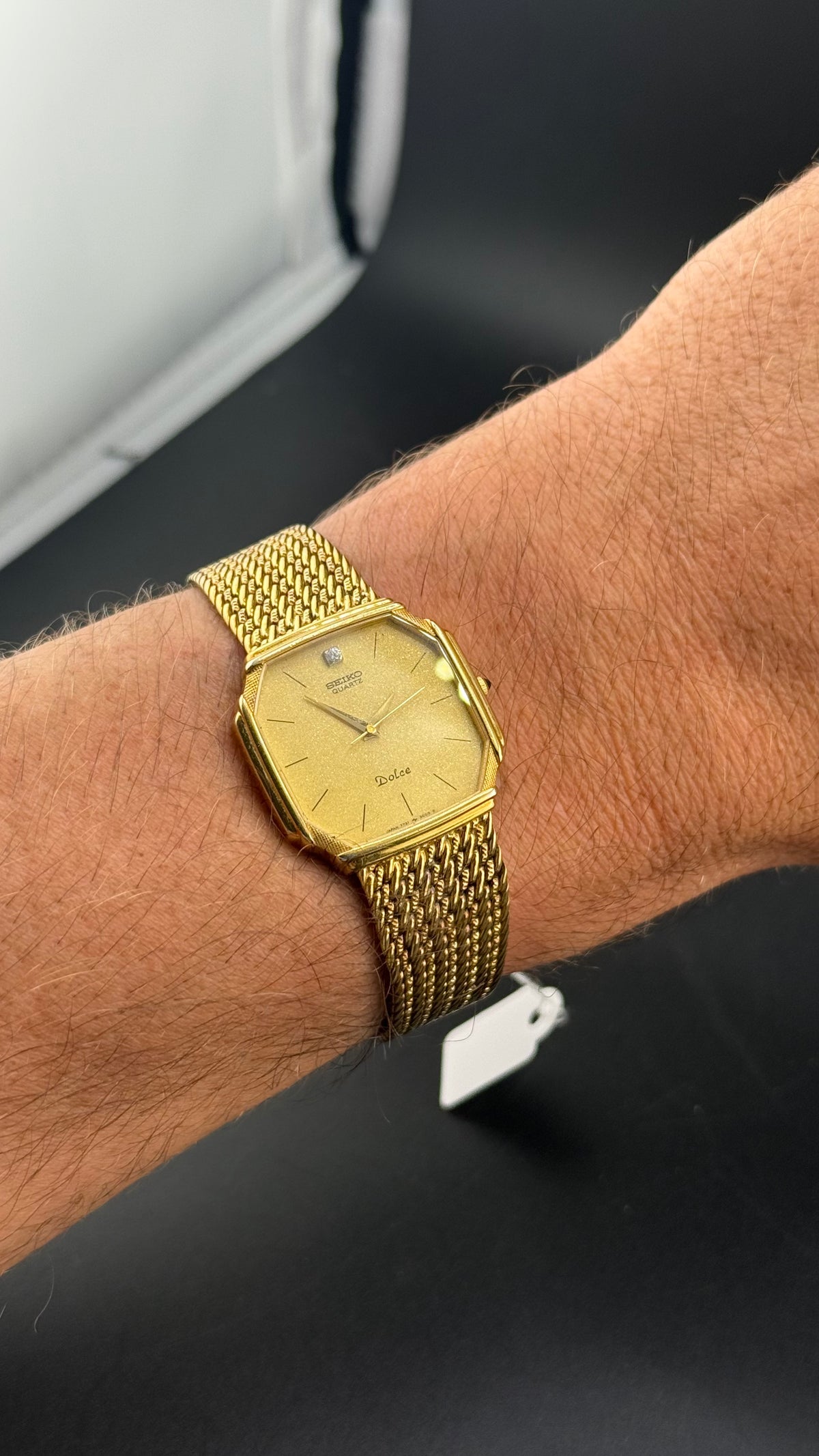 Seiko – Dolce Tank Or 7731-5000 – Années 80
