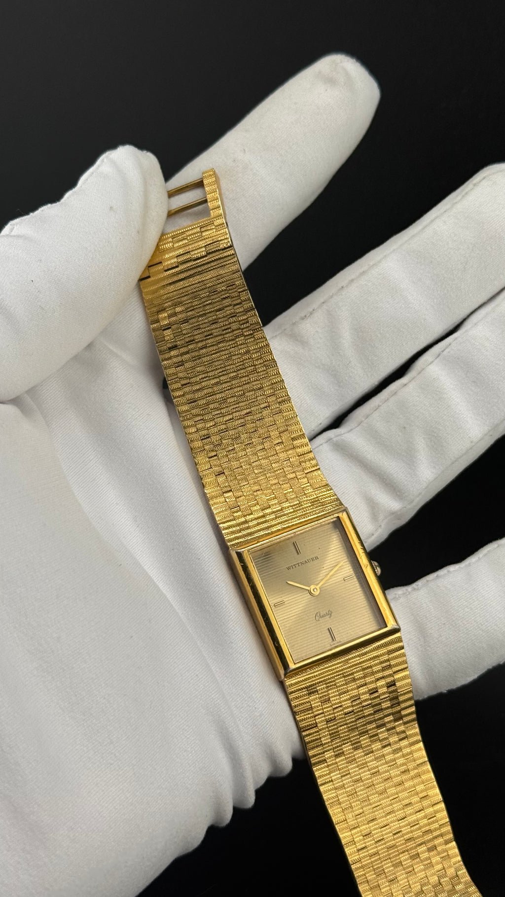 Wittnauer – Tank Or Cadran Champagne – Années 80