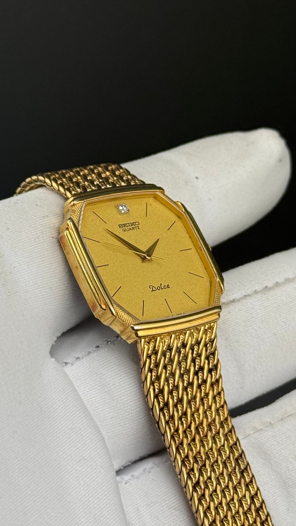 Seiko – Dolce Tank Or 7731-5000 – Années 80