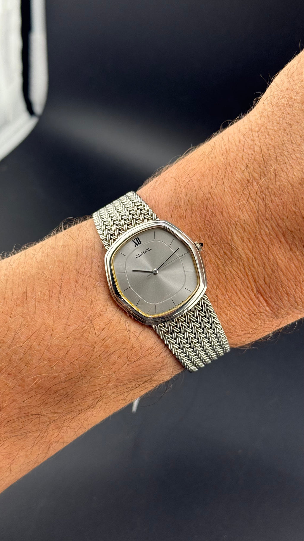 Credor – 5931-5232 Bracelet Mesh – Années 80