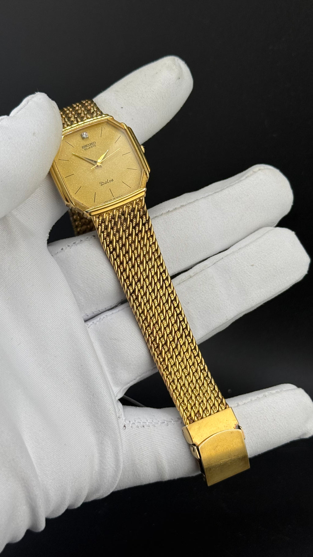 Seiko – Dolce Tank Or 7731-5000 – Années 80