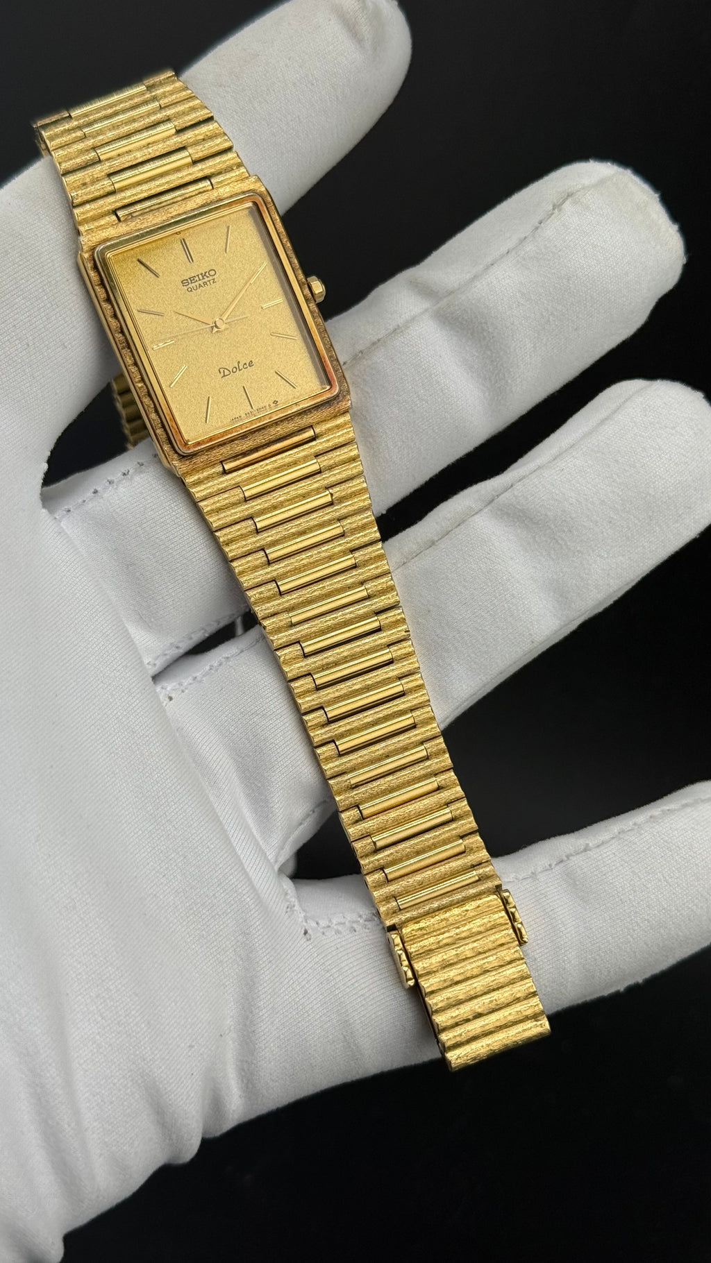 Seiko Dolce 9531-5040 bamboo plaqué or 1985