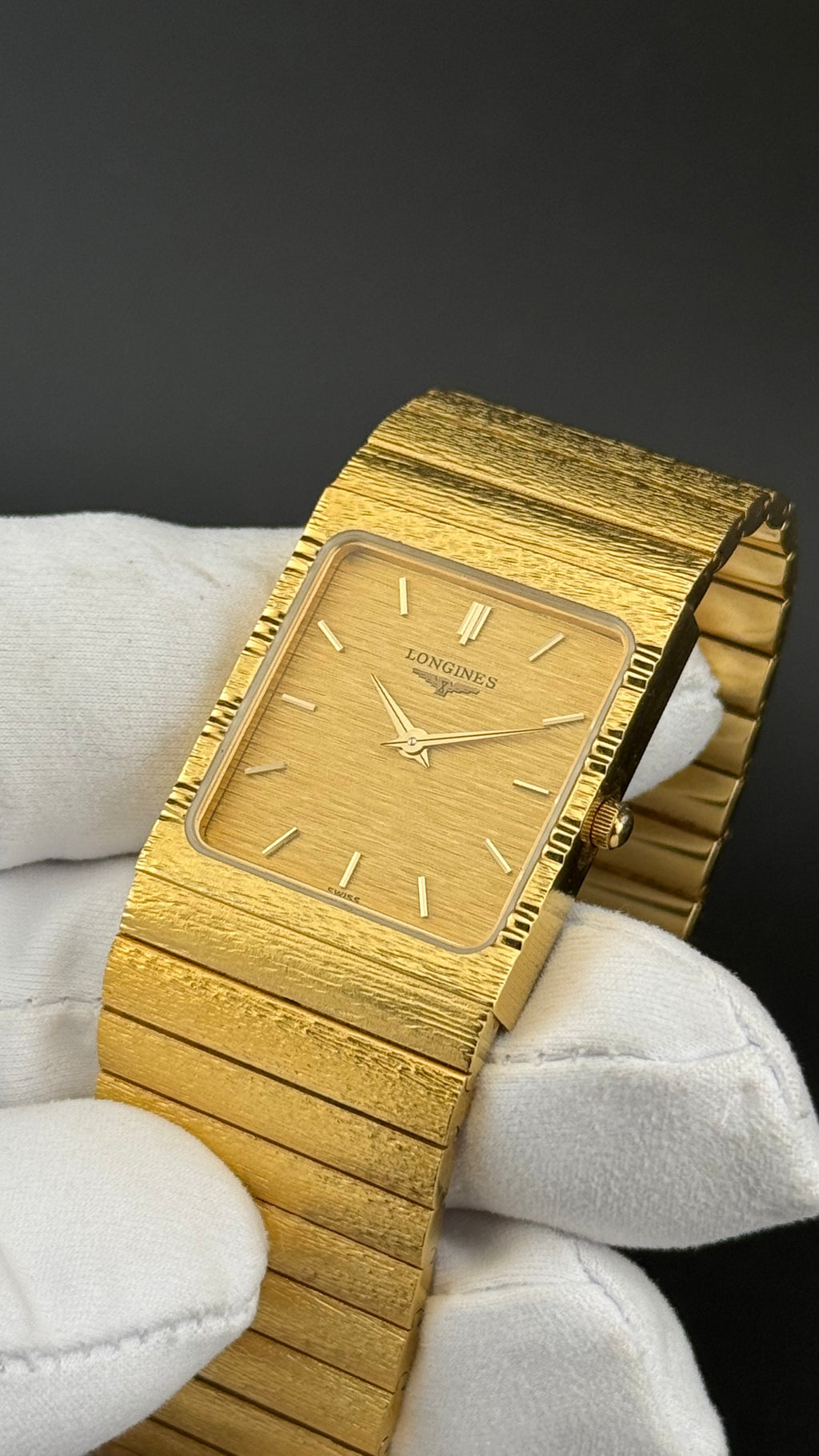 Longines – Bark Finish NOS – Années 1980