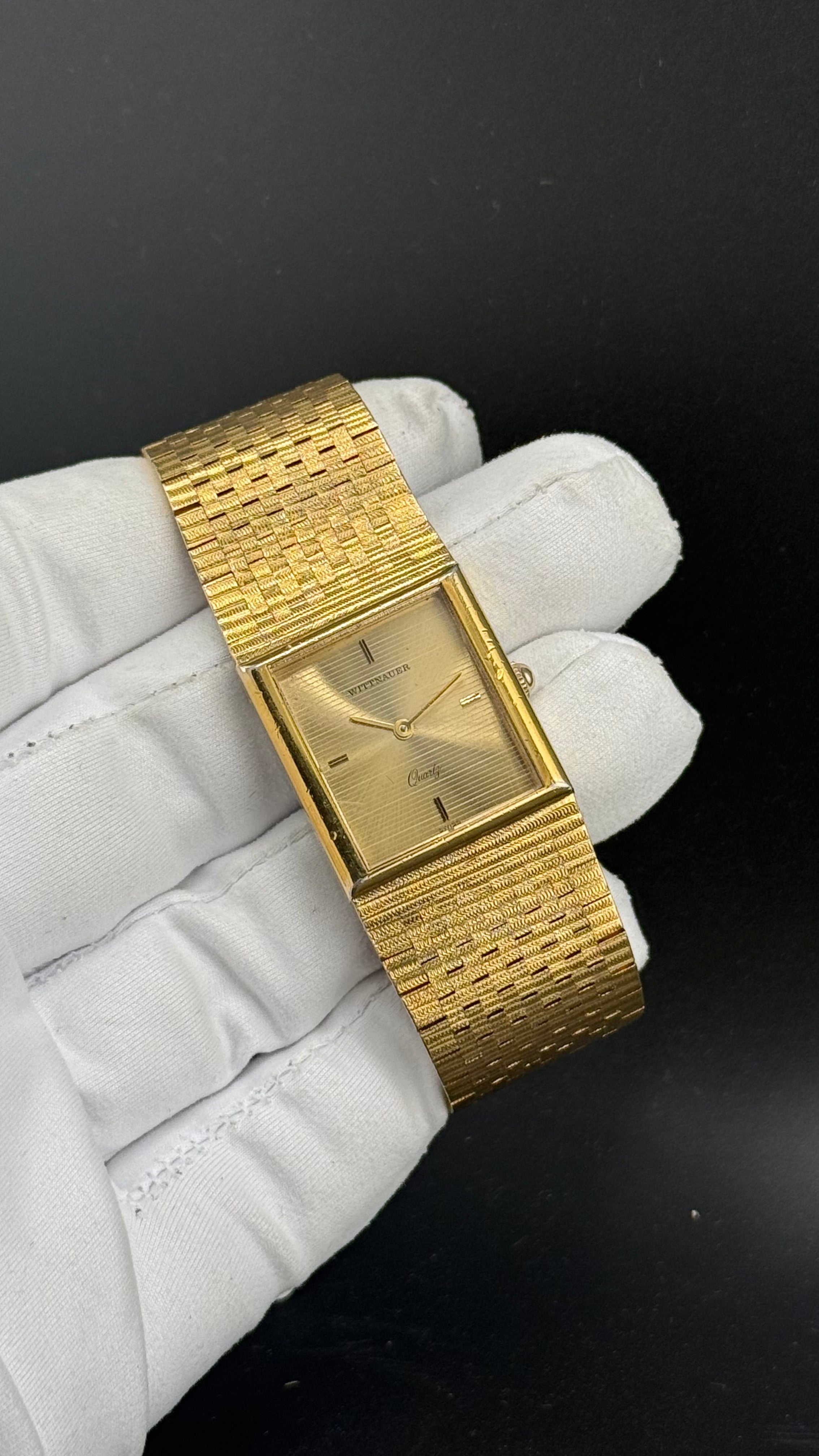 Wittnauer – Tank Or Cadran Champagne – Années 80