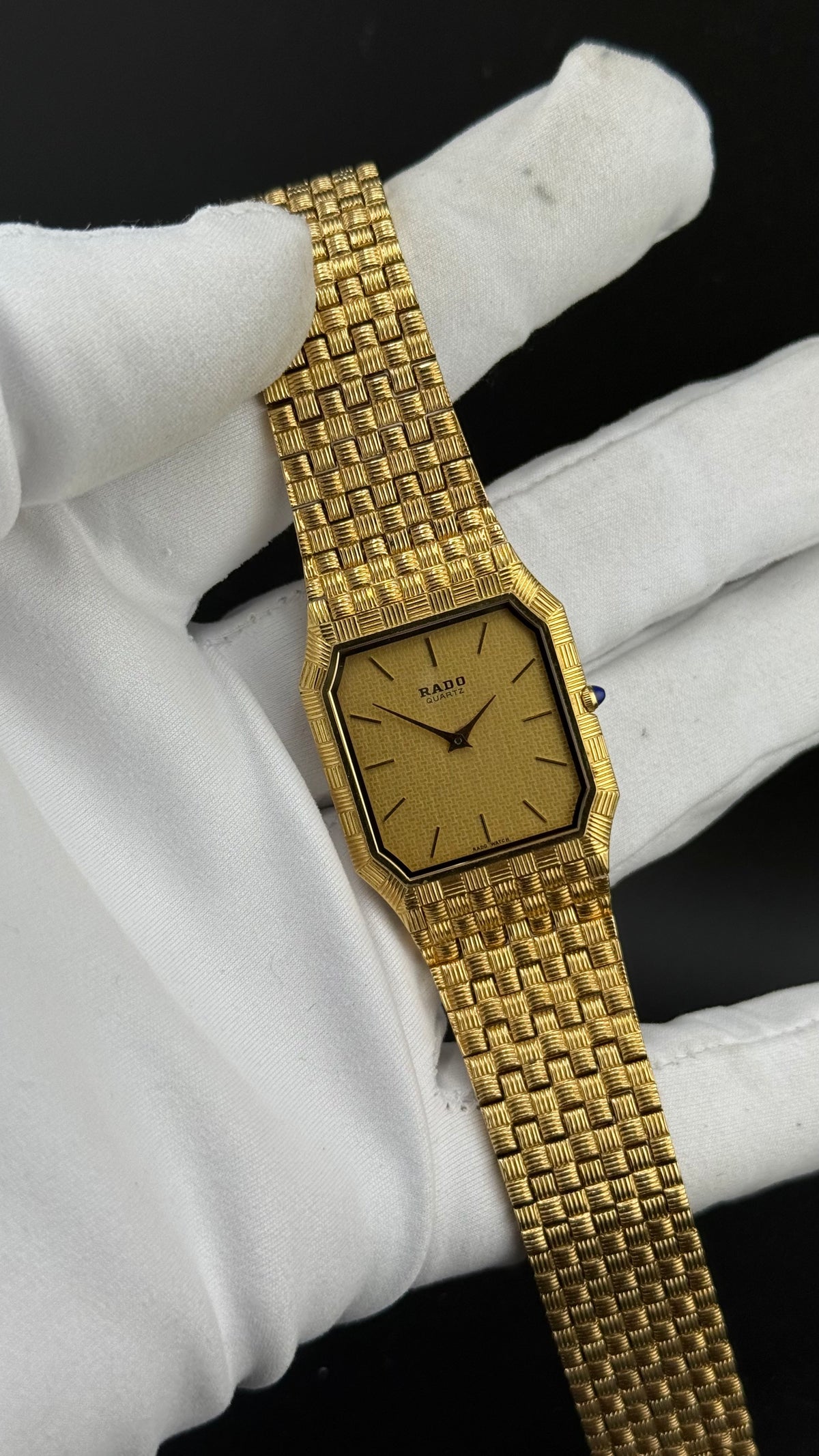 Rado Octogone Basket Weave 121.9529.2 des années 80