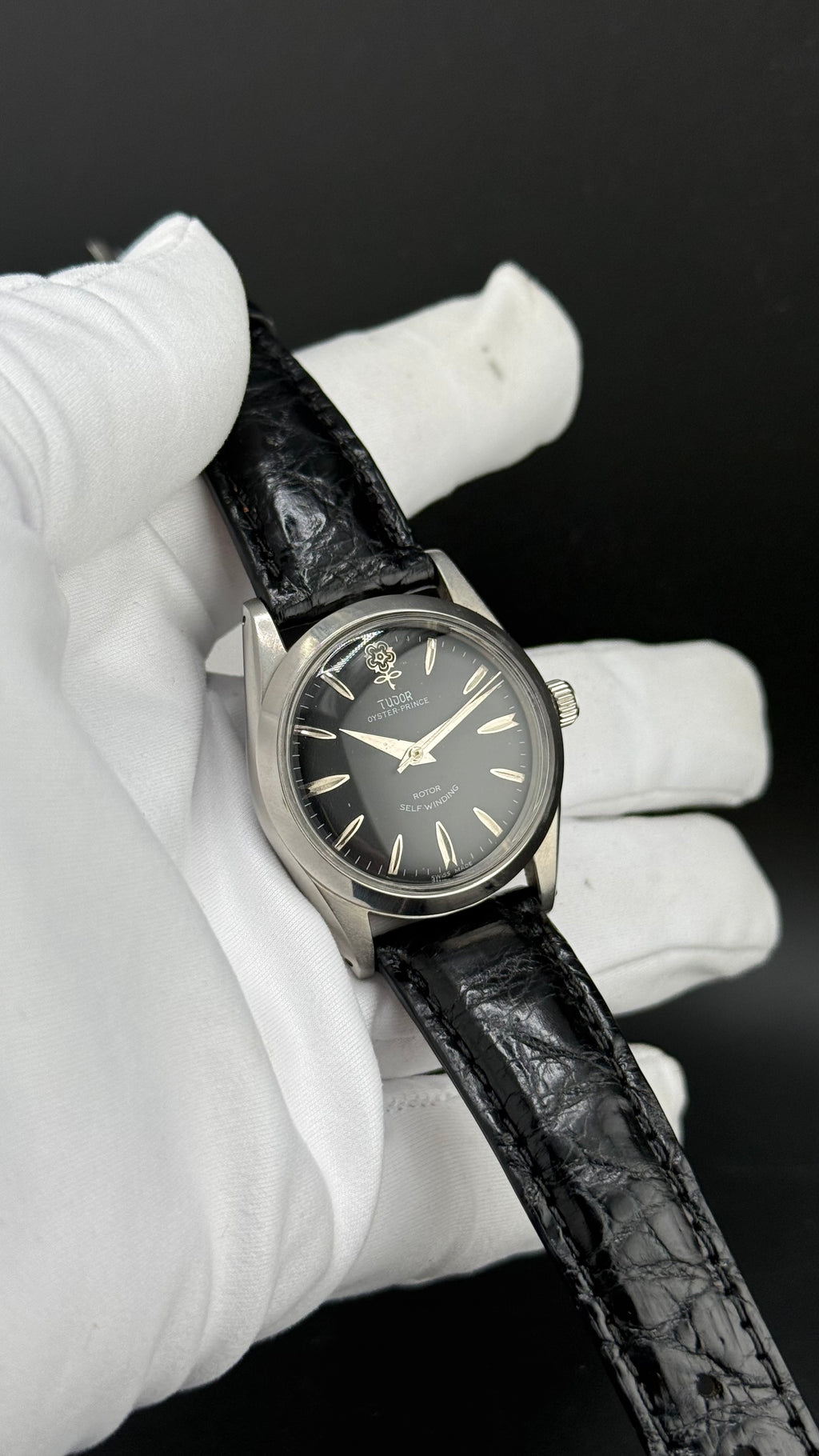 Tudor Oyster Prince Big Rose 7964 cadran noir