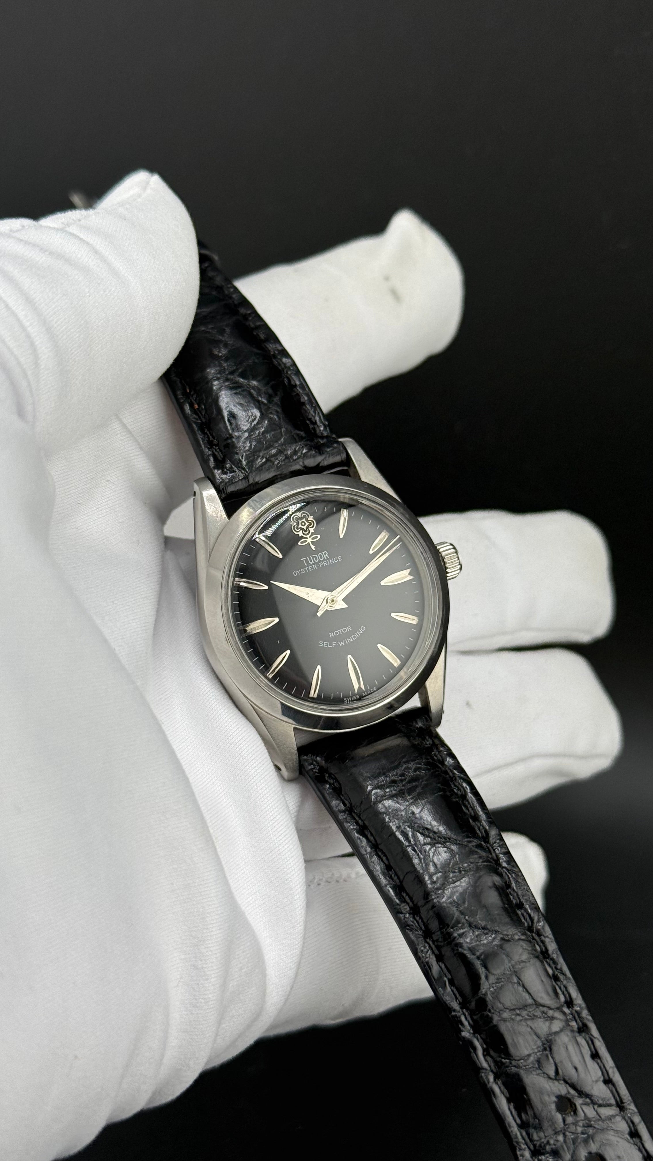 Tudor Oyster Prince Big Rose 7964 cadran noir