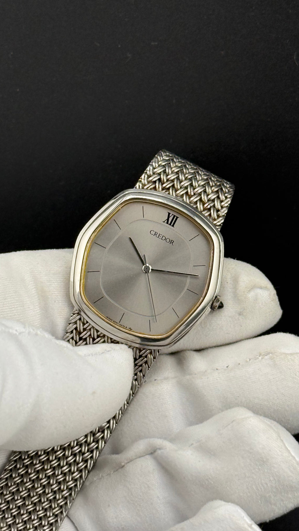 Credor – 5931-5232 Bracelet Mesh – Années 80