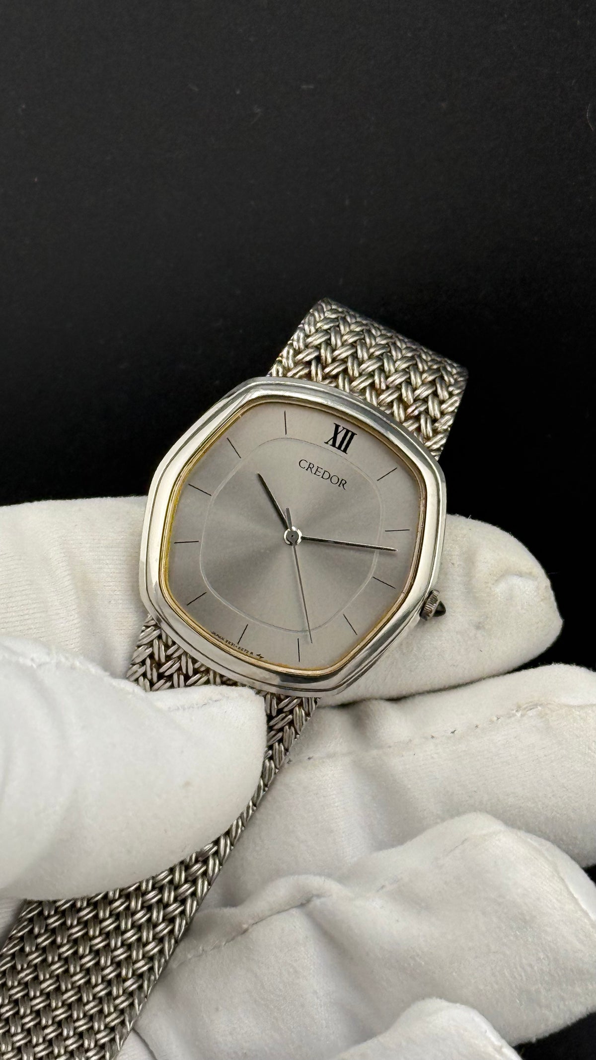 Credor – 5931-5232 Bracelet Mesh – Années 80