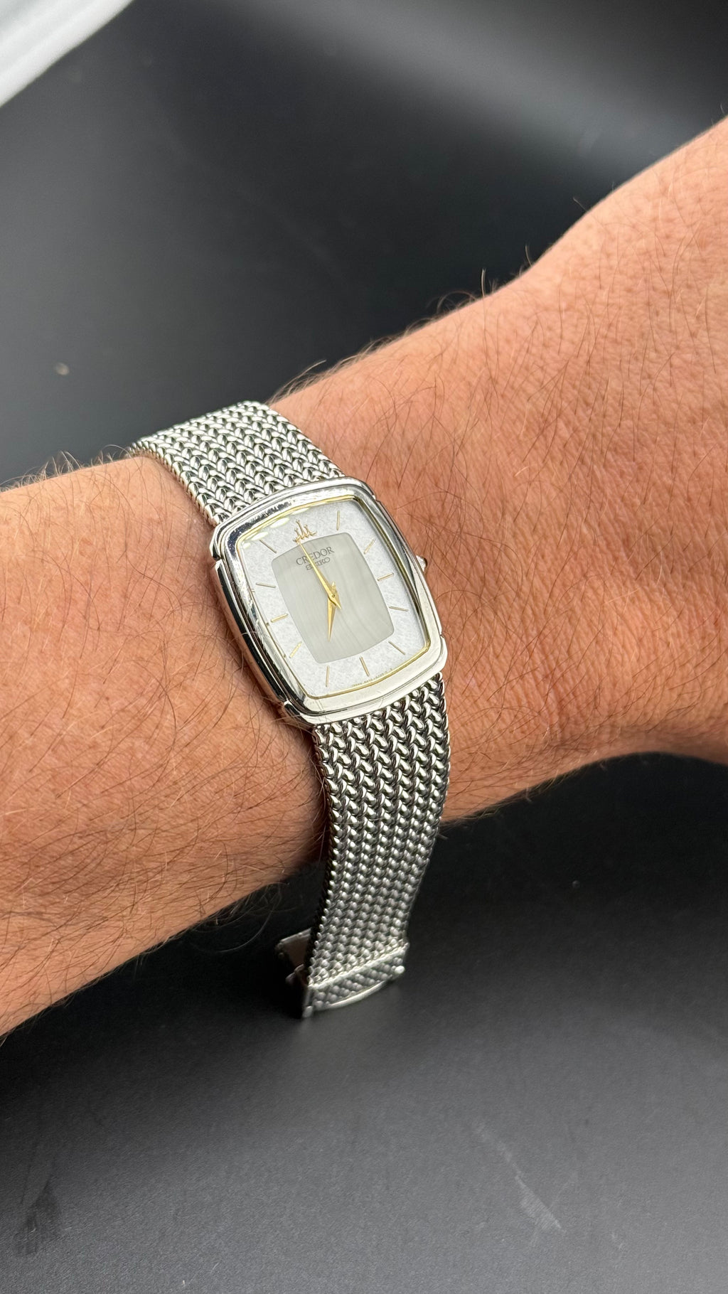 Credor – Dress Watch Cadran Agate 5A74-3D20 – Années 80