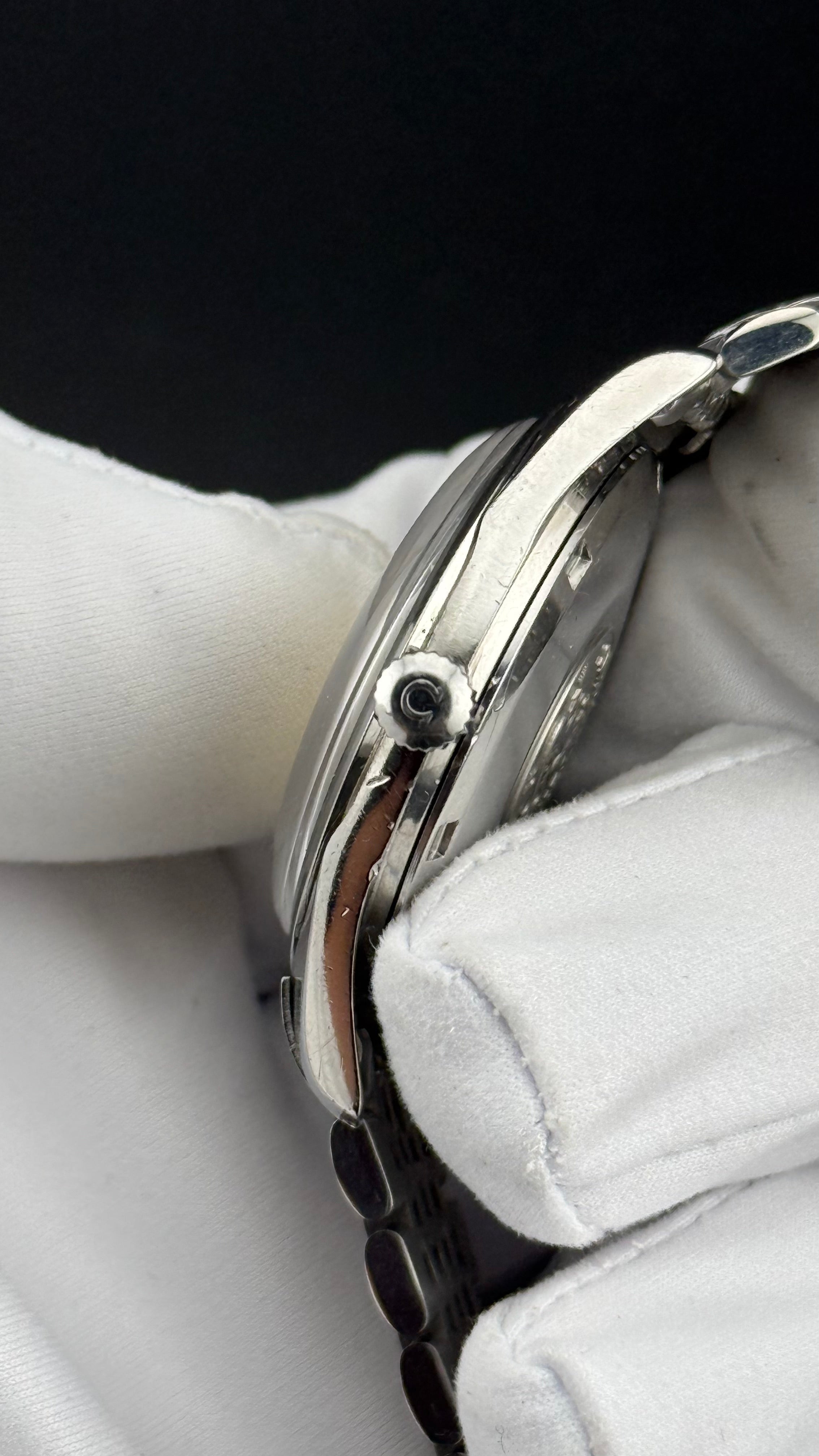 Omega 166.010 - cadran detail