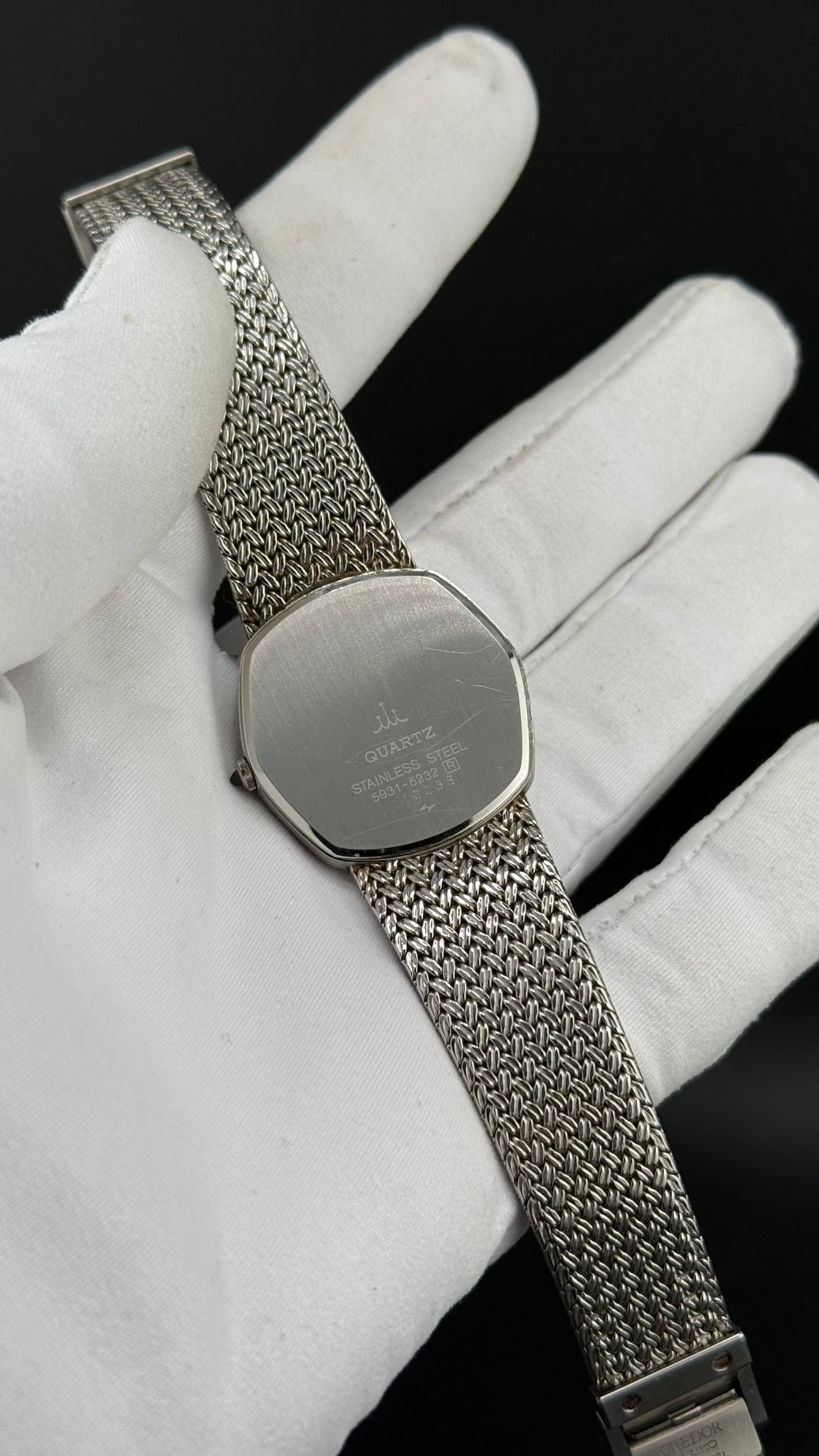 Credor – 5931-5232 Bracelet Mesh – Années 80