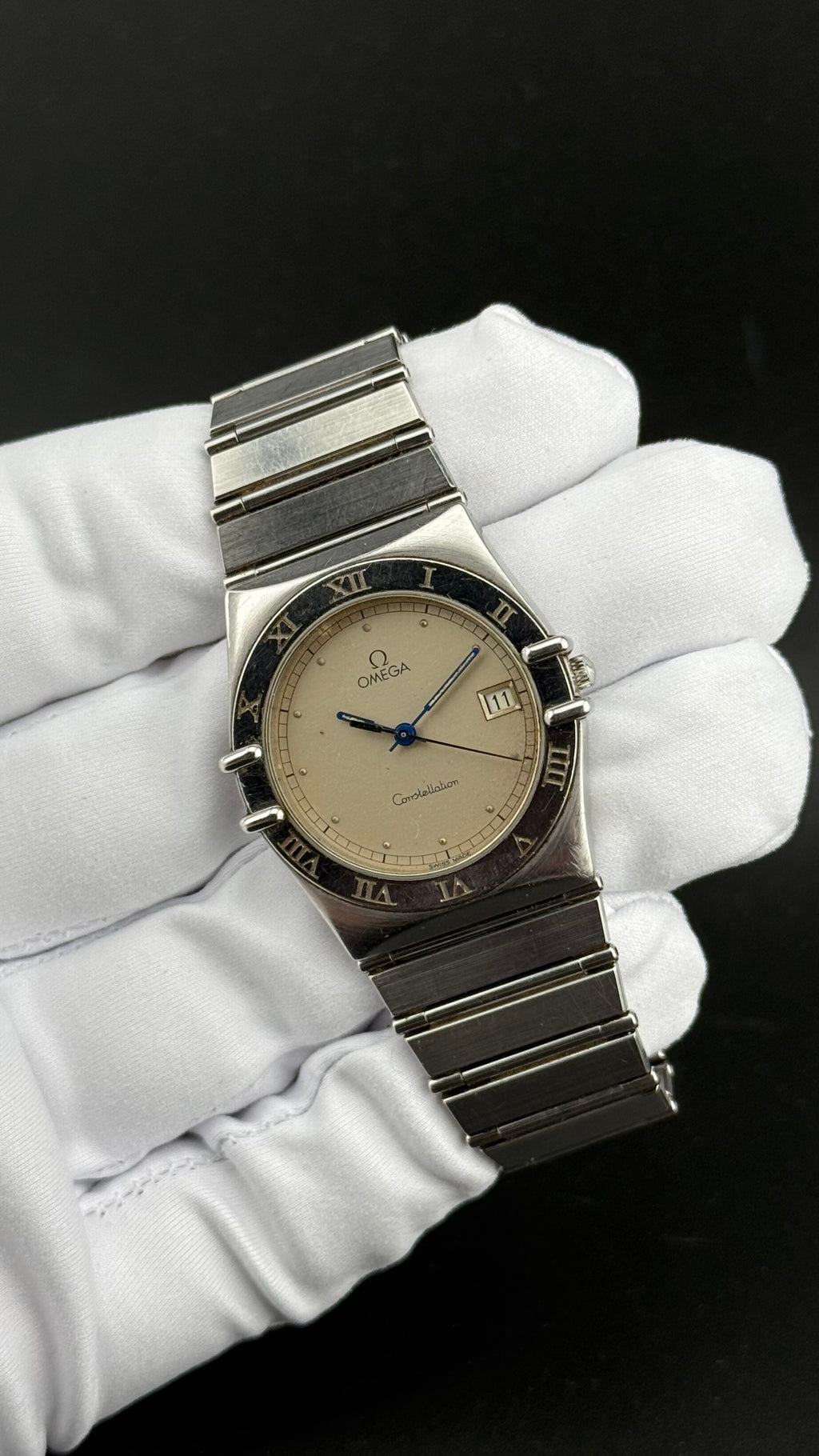 Omega Constellation Manhattan cadran blanc