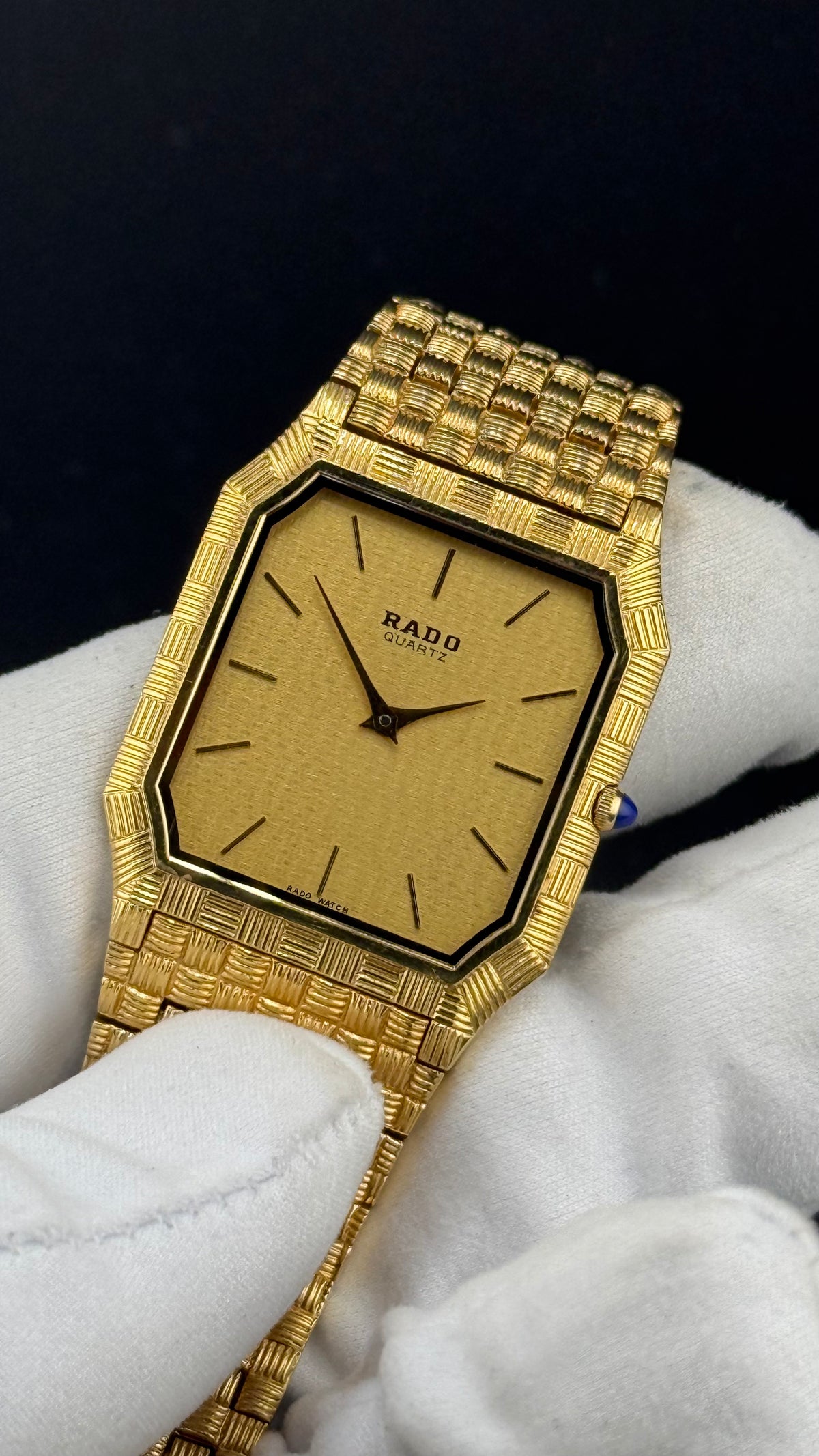 Rado – Octogone Basket Weave 121.9529.2 – Années 80