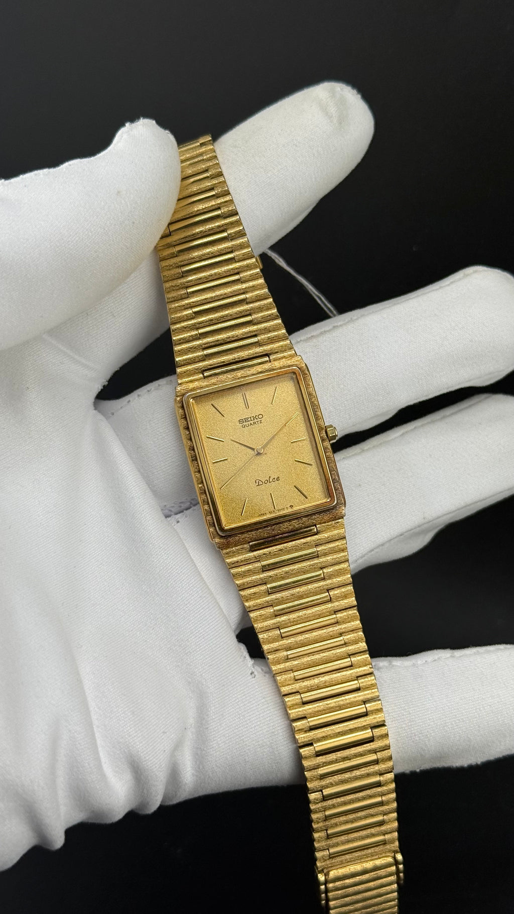 Seiko Dolce 9531-5040 bamboo plaqué or 1985