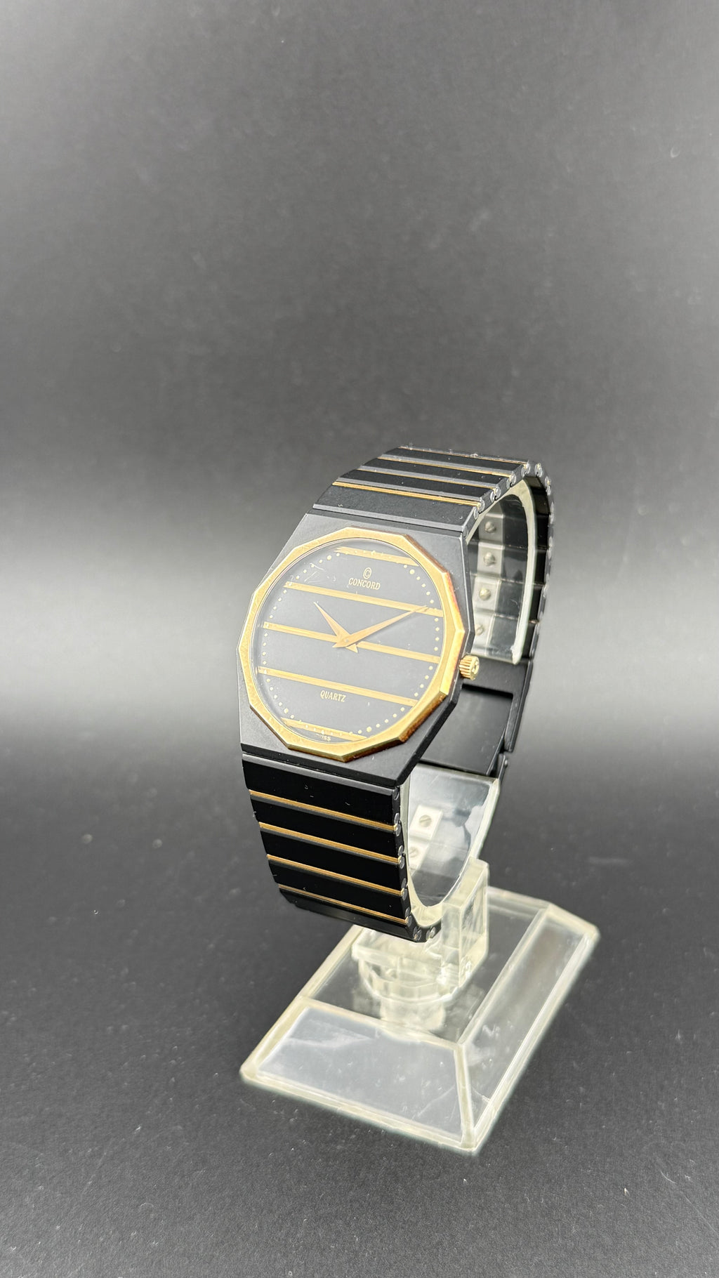 Concord – Mariner SG - PVD Noir & Or 18K – 1980s