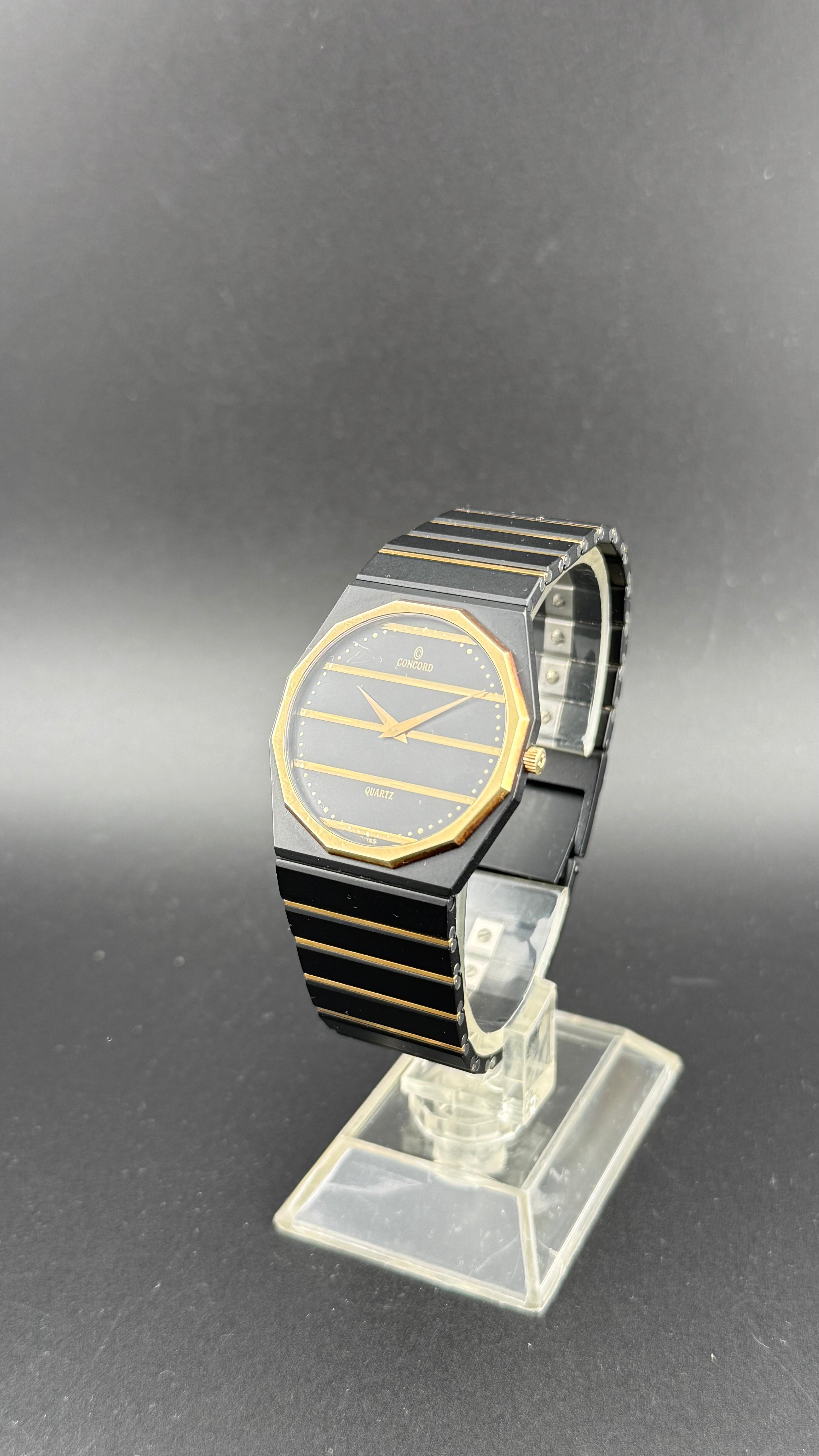 Concord – Mariner SG - PVD Noir & Or 18K – 1980s