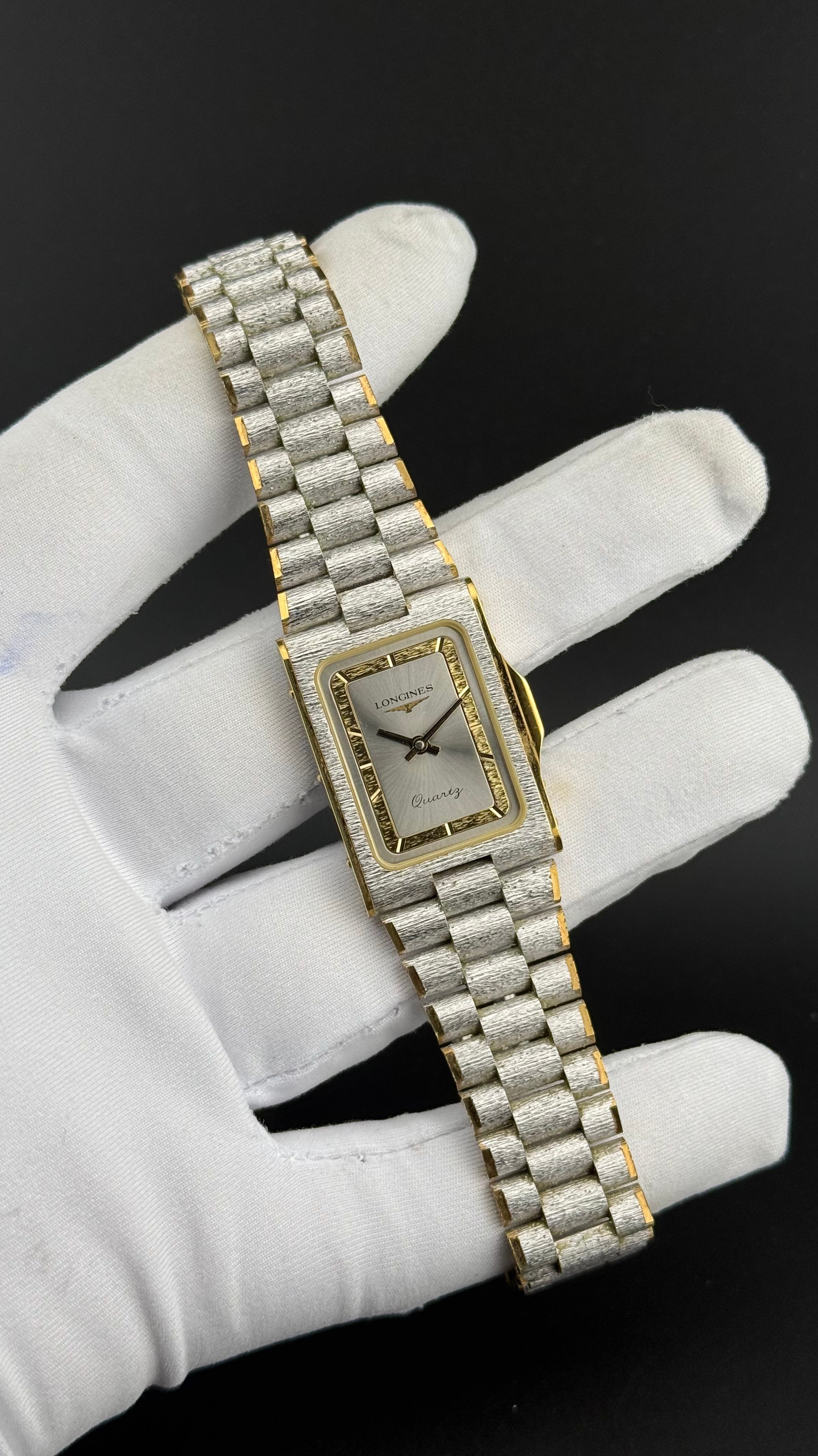 Longines – Olympics 1984 Frosted White Gold - Box & Papers