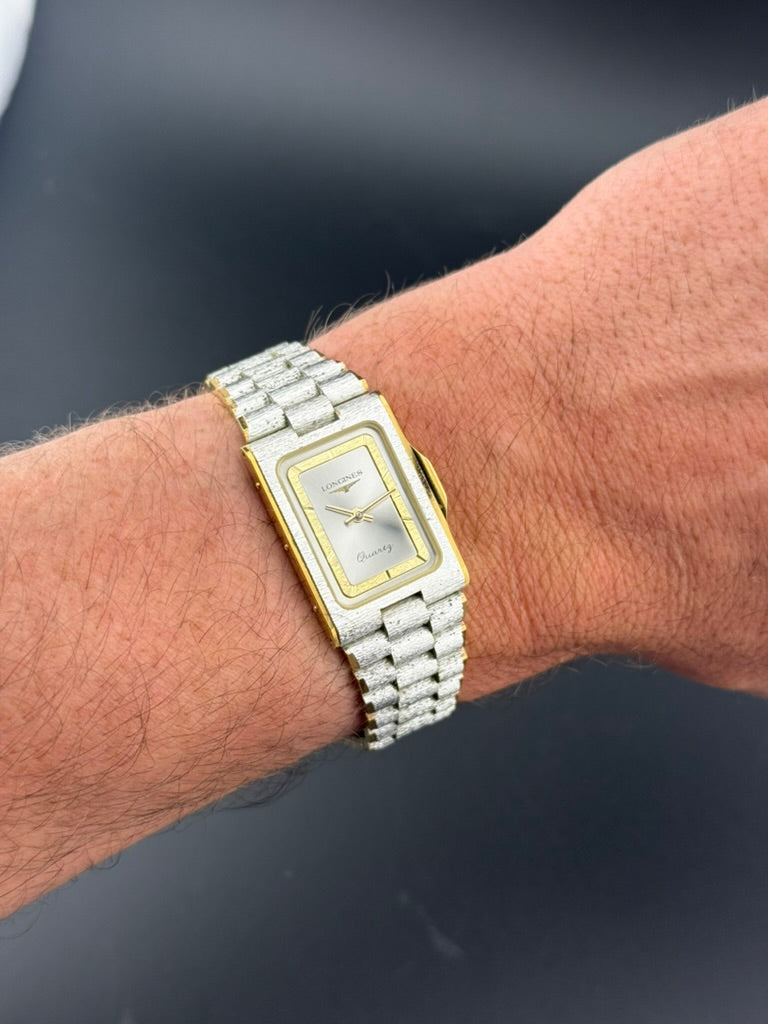 Longines – Olympics 1984 Frosted White Gold - Box & Papers