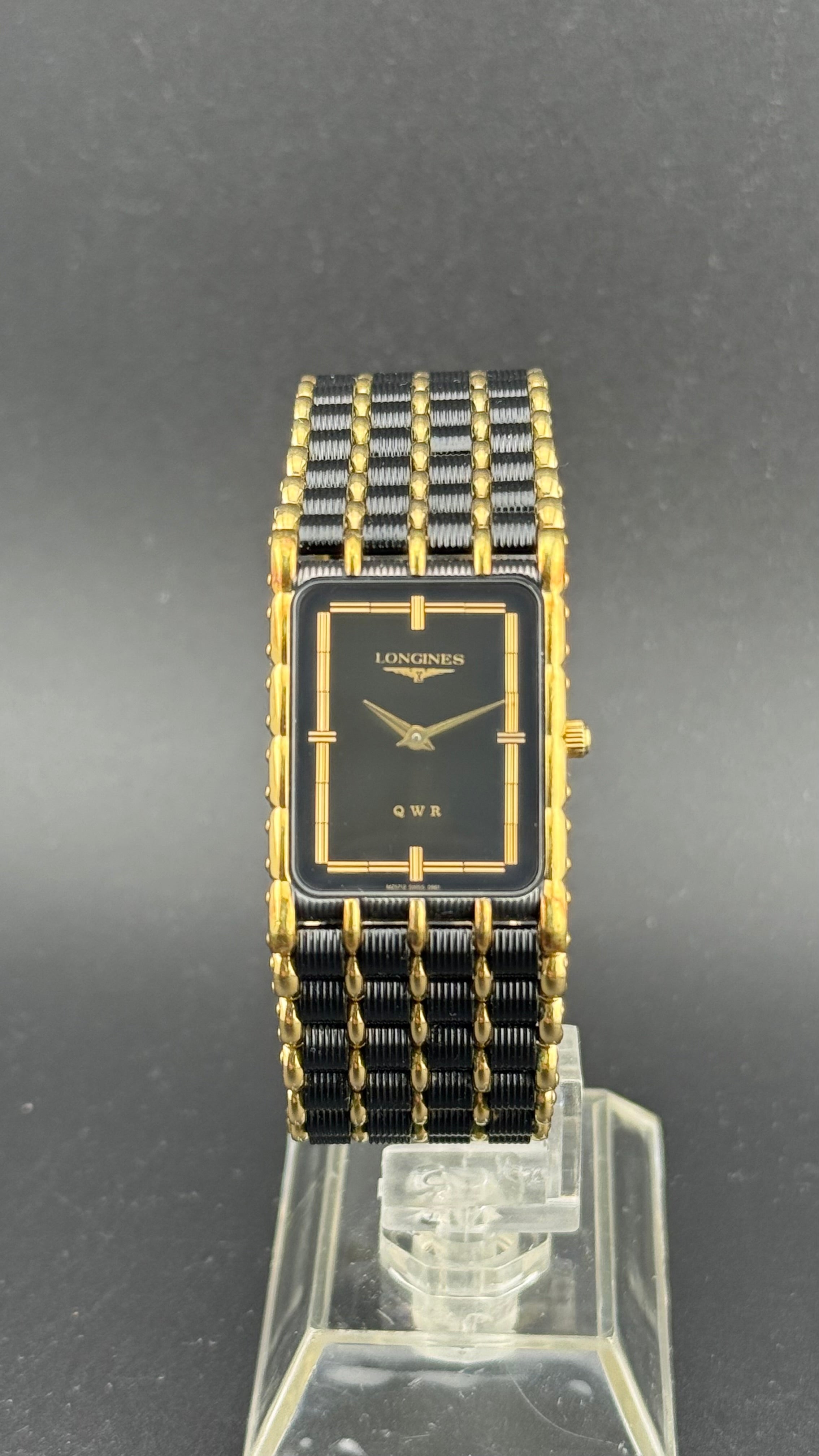 Longines – QWR Black PVD & Gold – 1980