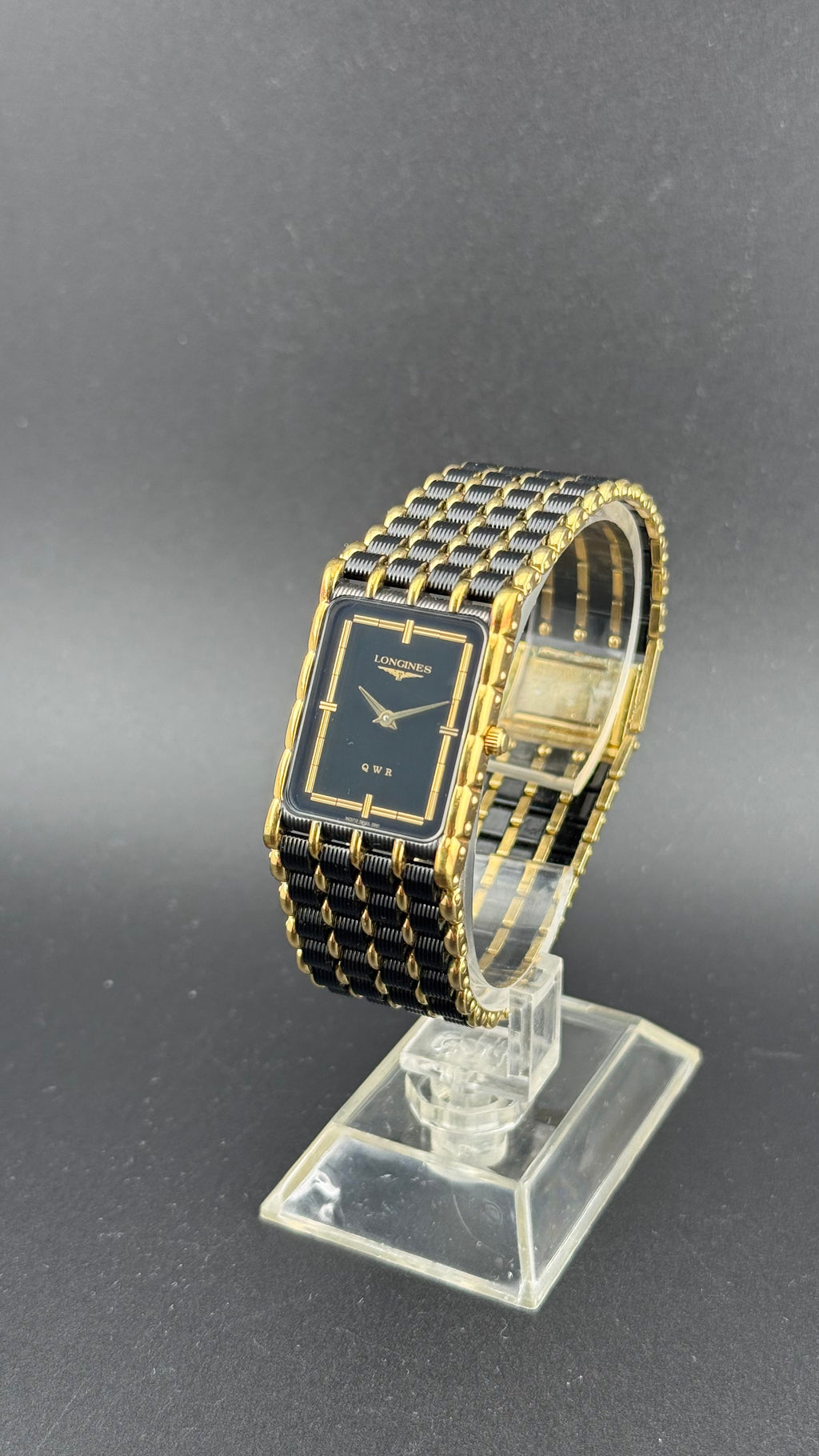 Longines – QWR Black PVD & Gold – 1980