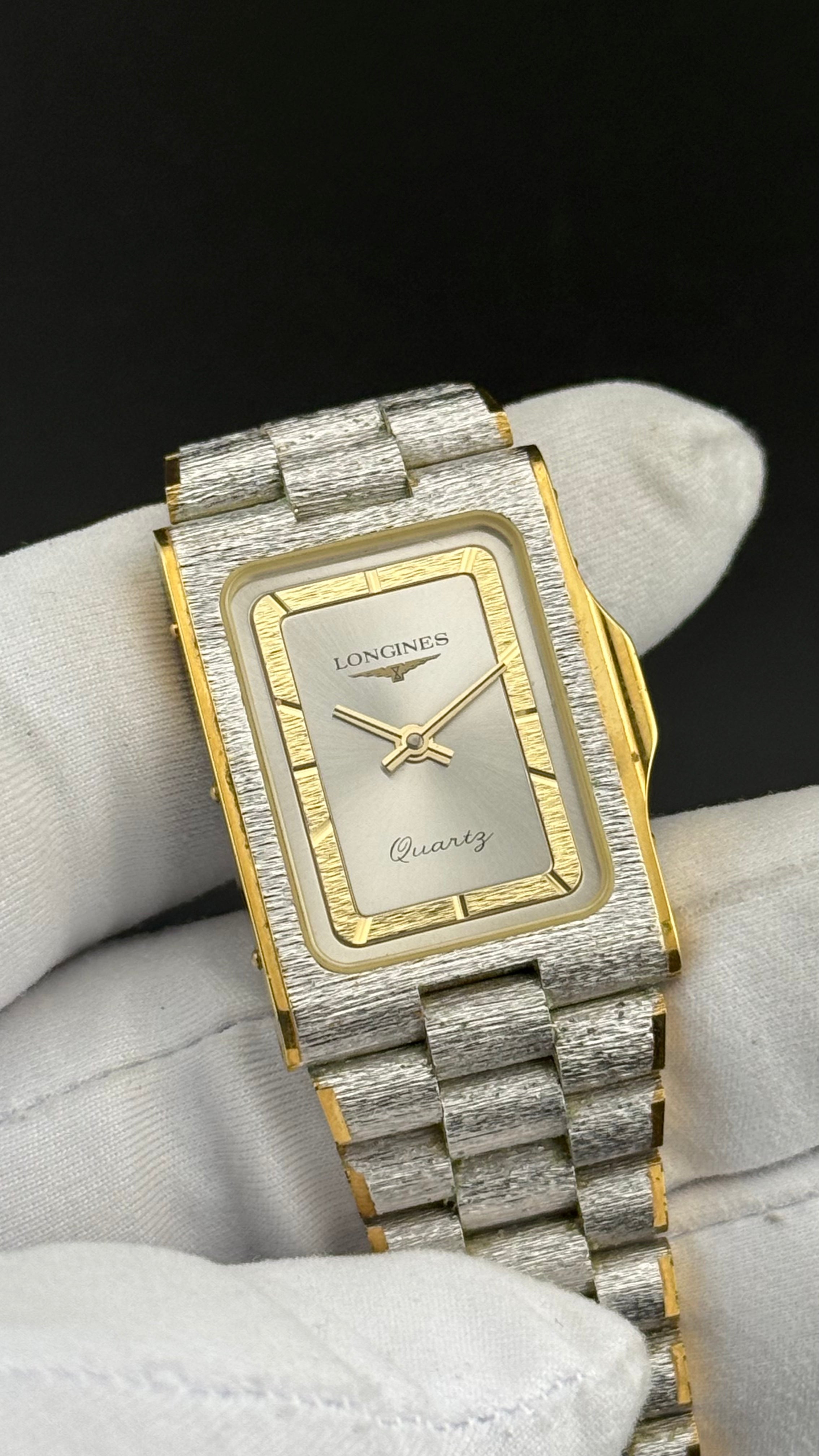 Longines – Olympics 1984 Frosted White Gold - Box & Papers
