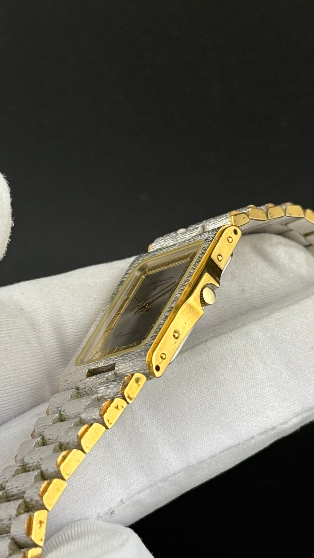 Longines – Olympics 1984 Frosted White Gold - Box & Papers