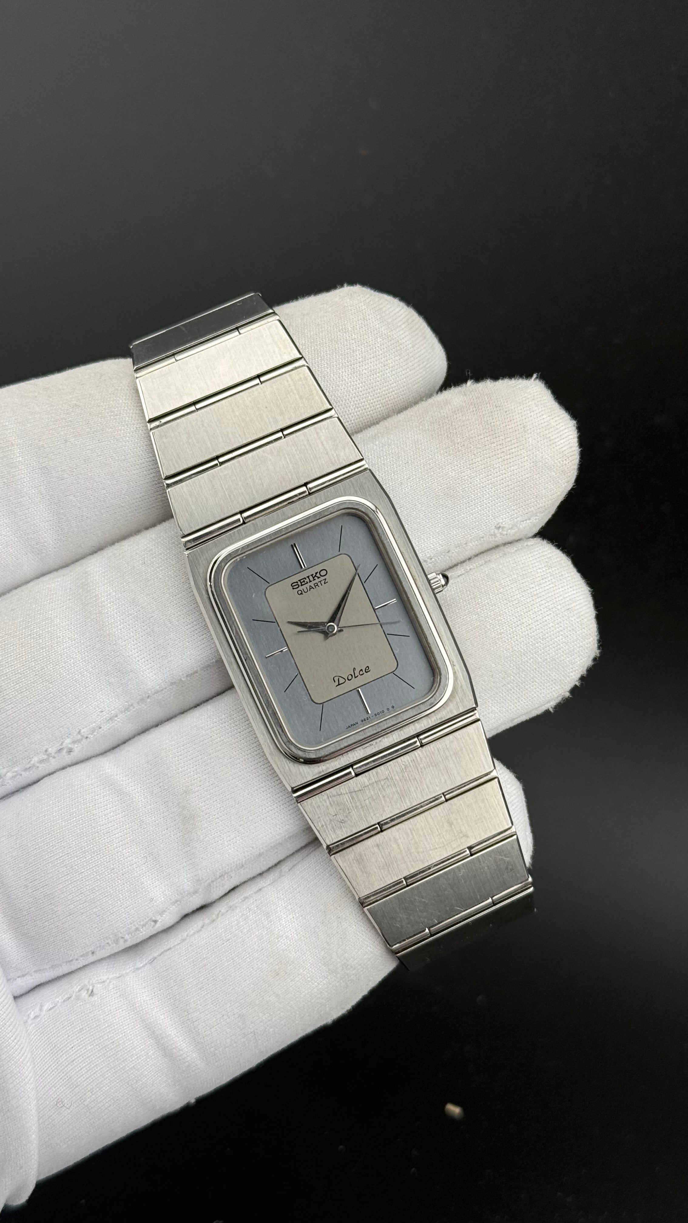 Seiko Dolce 9521-5000 1980s Blue Dial | Very Vintage – Very