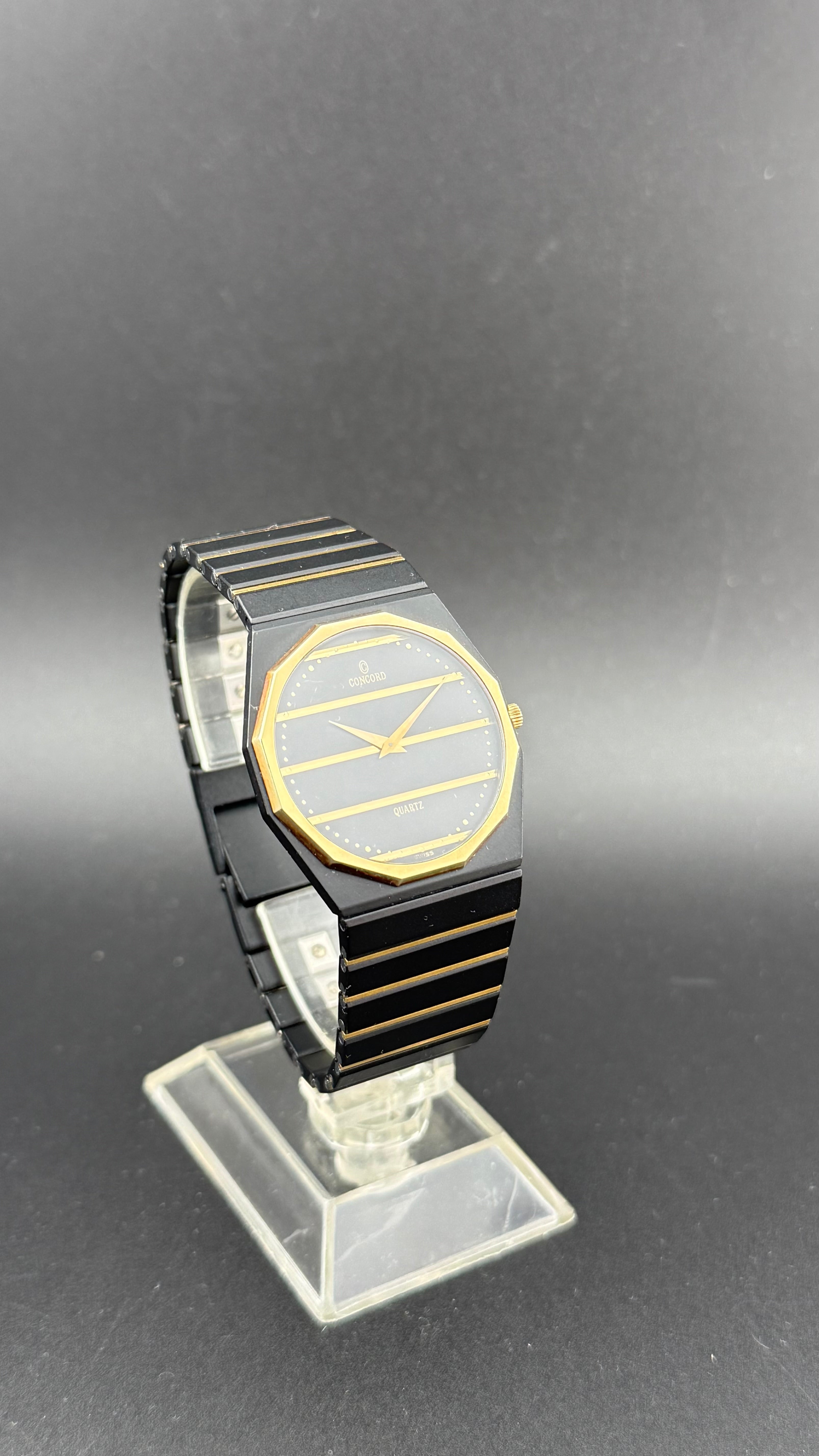 Concord – Mariner SG - PVD Noir & Or 18K – 1980s