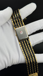 Longines – QWR Black PVD & Gold – 1980