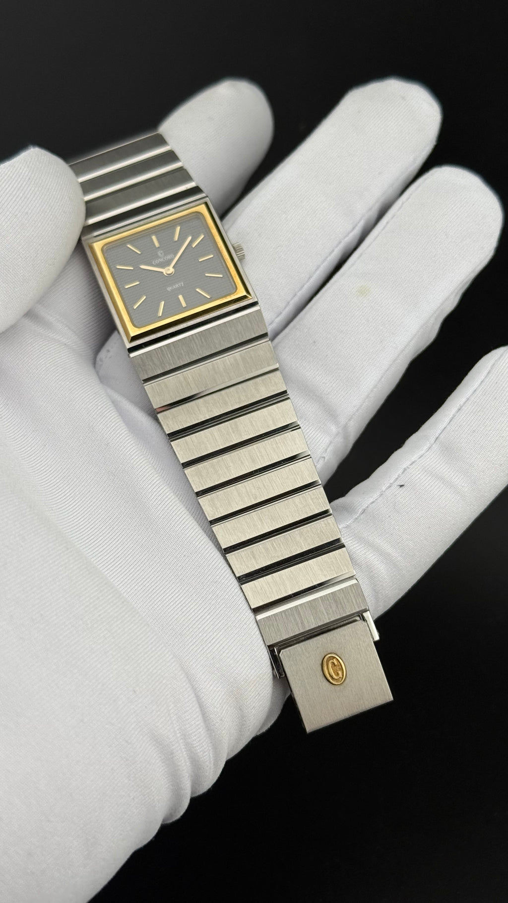 Concord – Mariner SG Square Black Dial – 1985